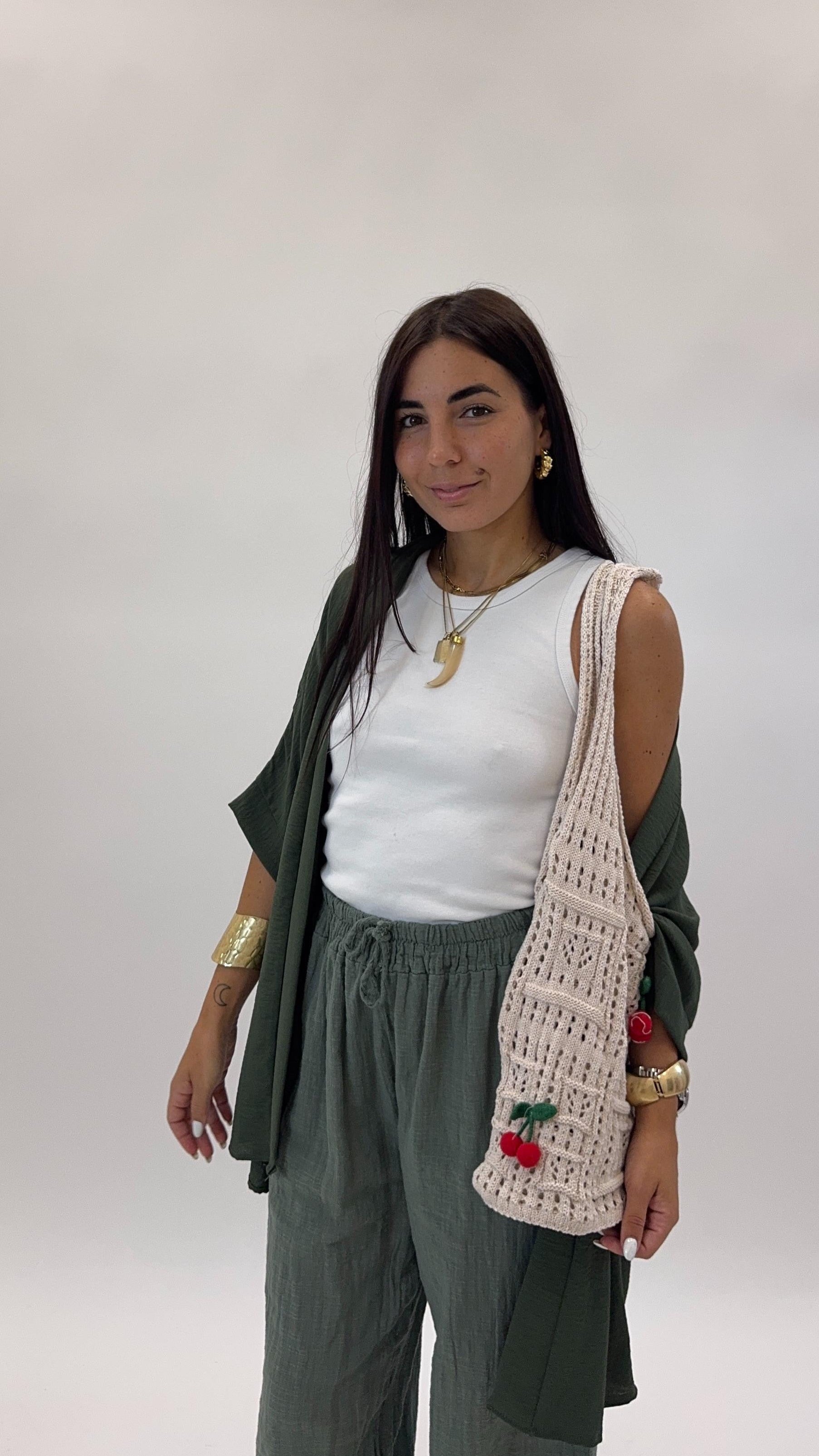 Pantalone Bea Verde Utility