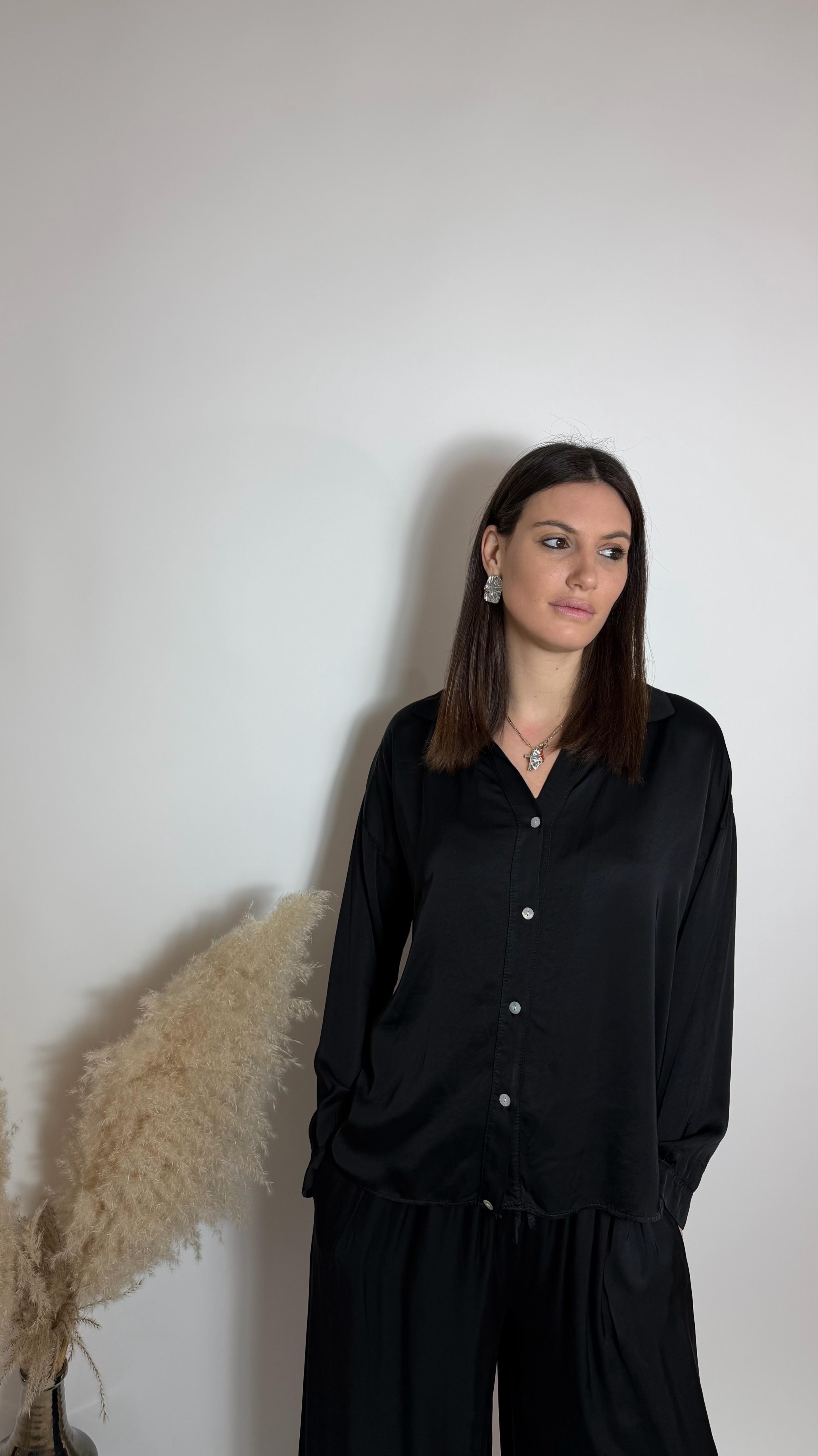 Mix & Match Set - Raso Di Viscosa - Nero