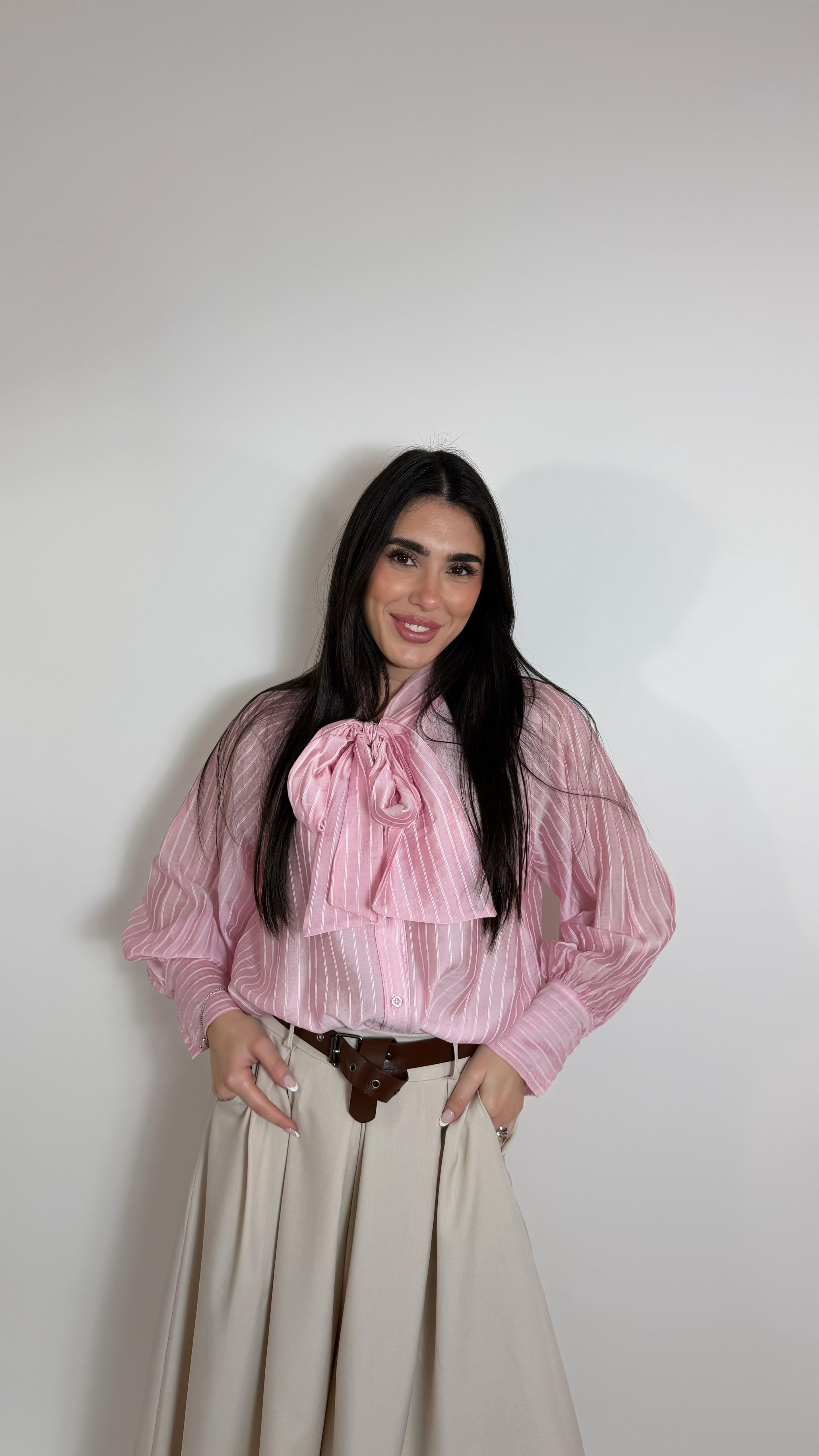 Camicia Soft Tie Rosa