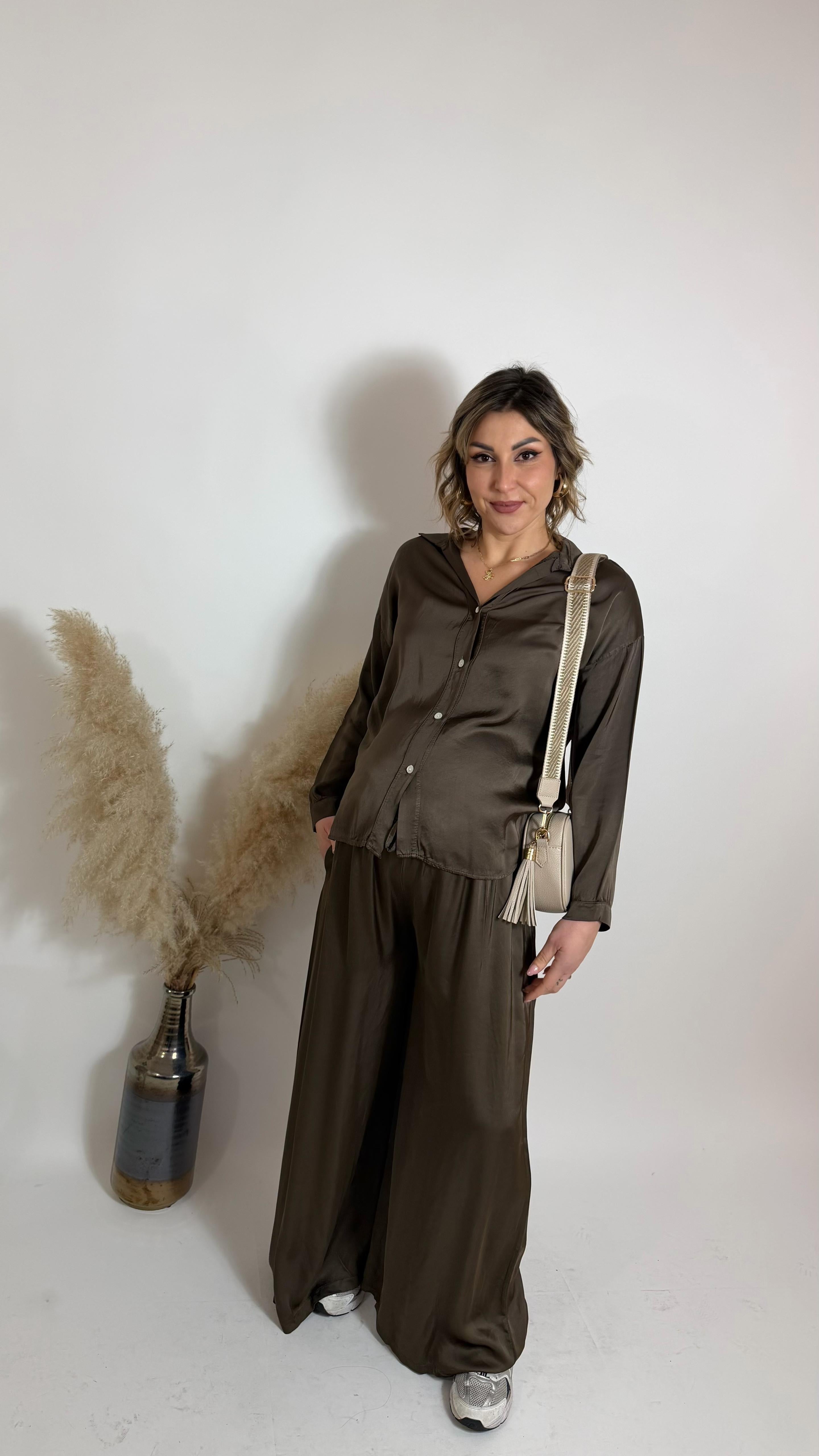 Mix & Match Set - Raso Di Viscosa - Moka