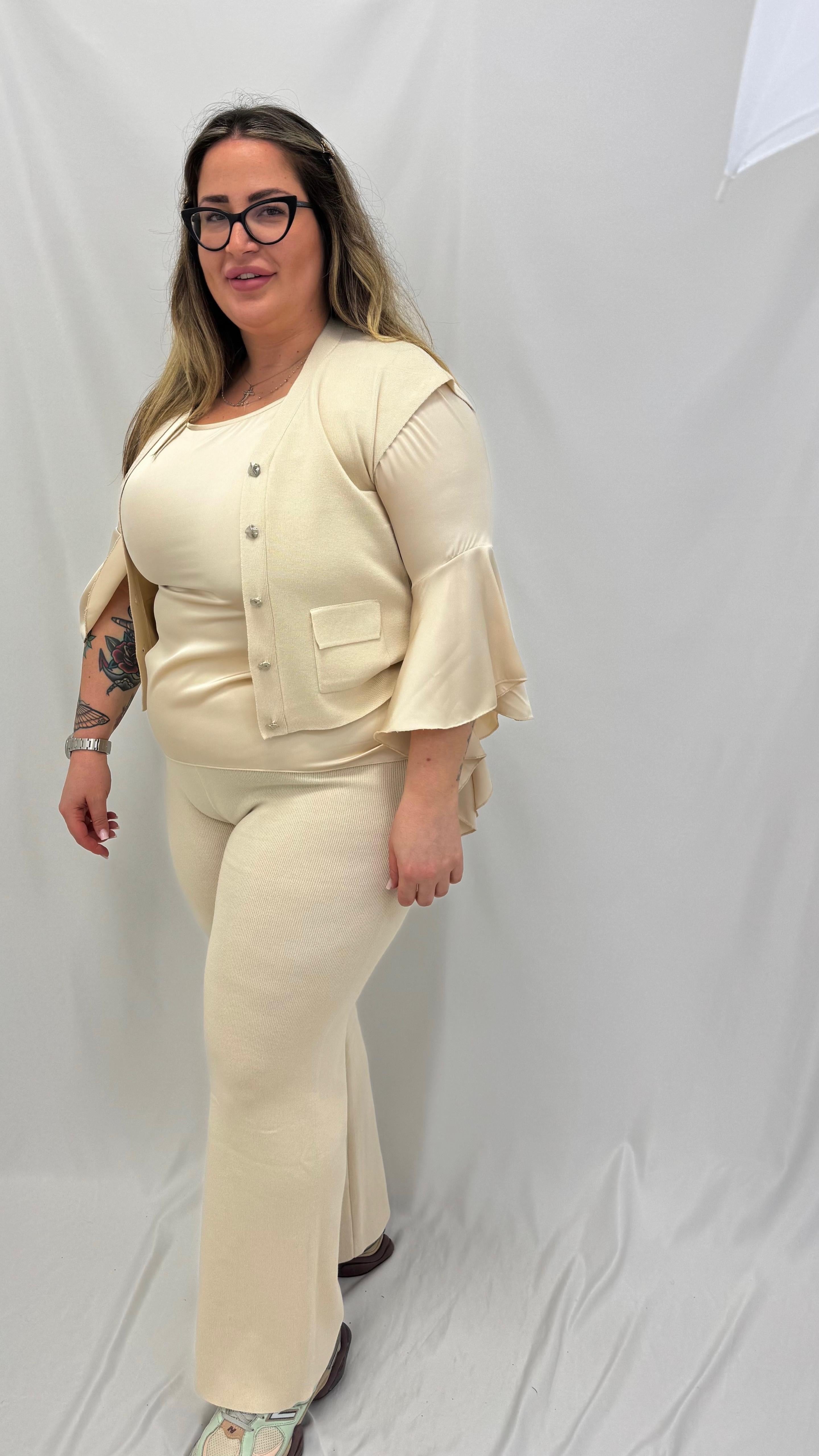 Blusa Raso Manica Gala
