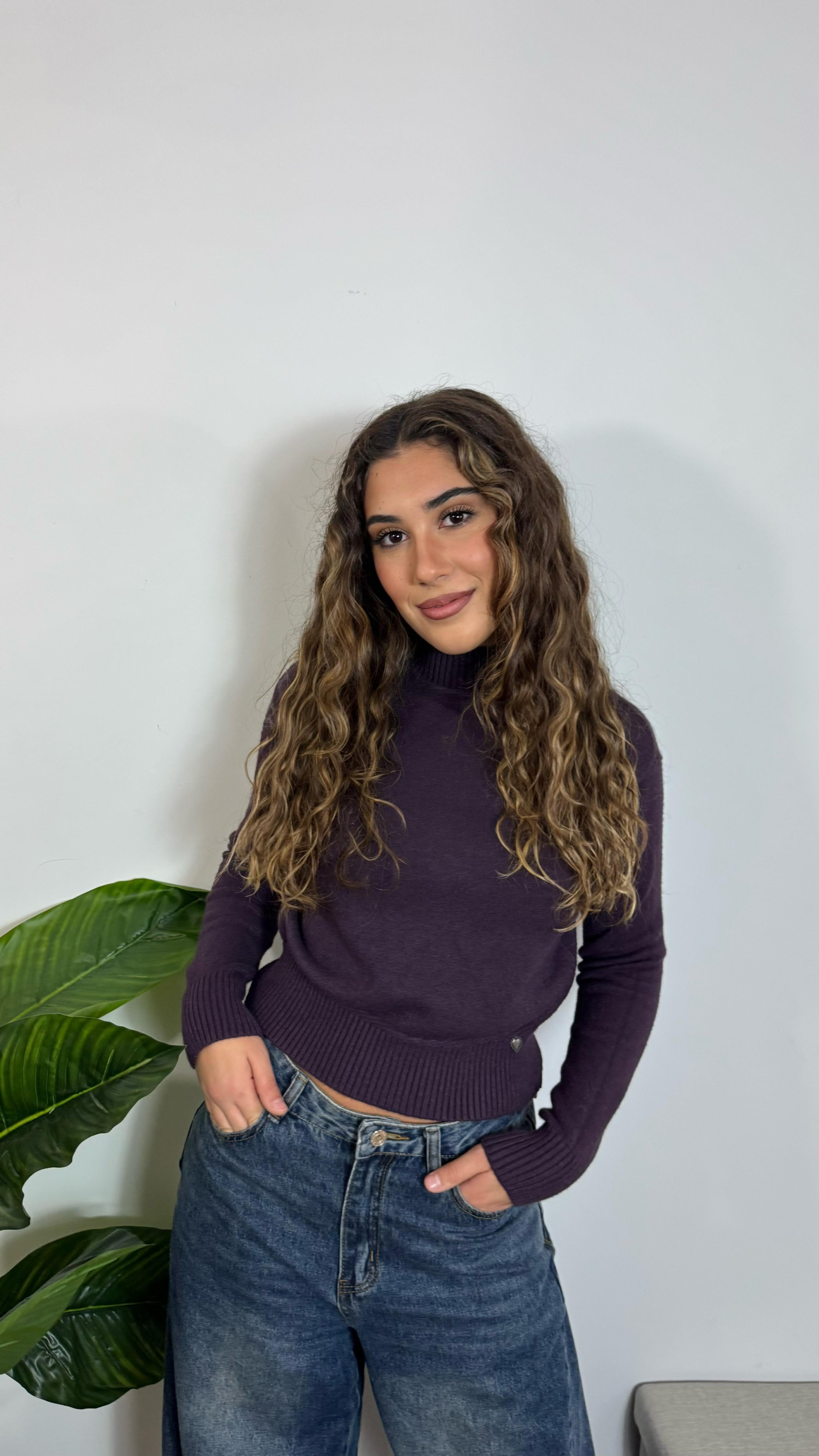 Pull Cozy Rib Prugna