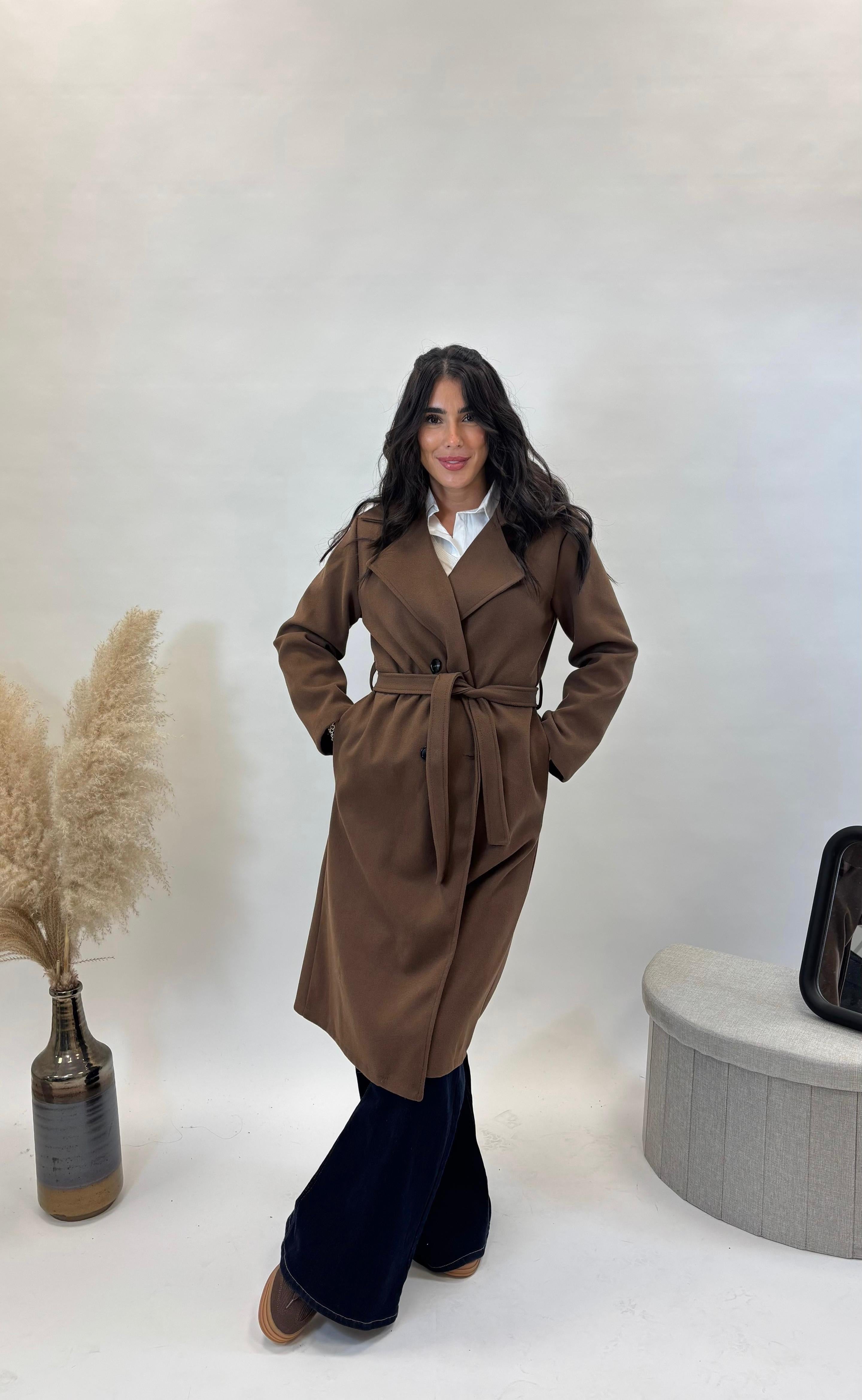 Coat BE YOU con Cinta Choco