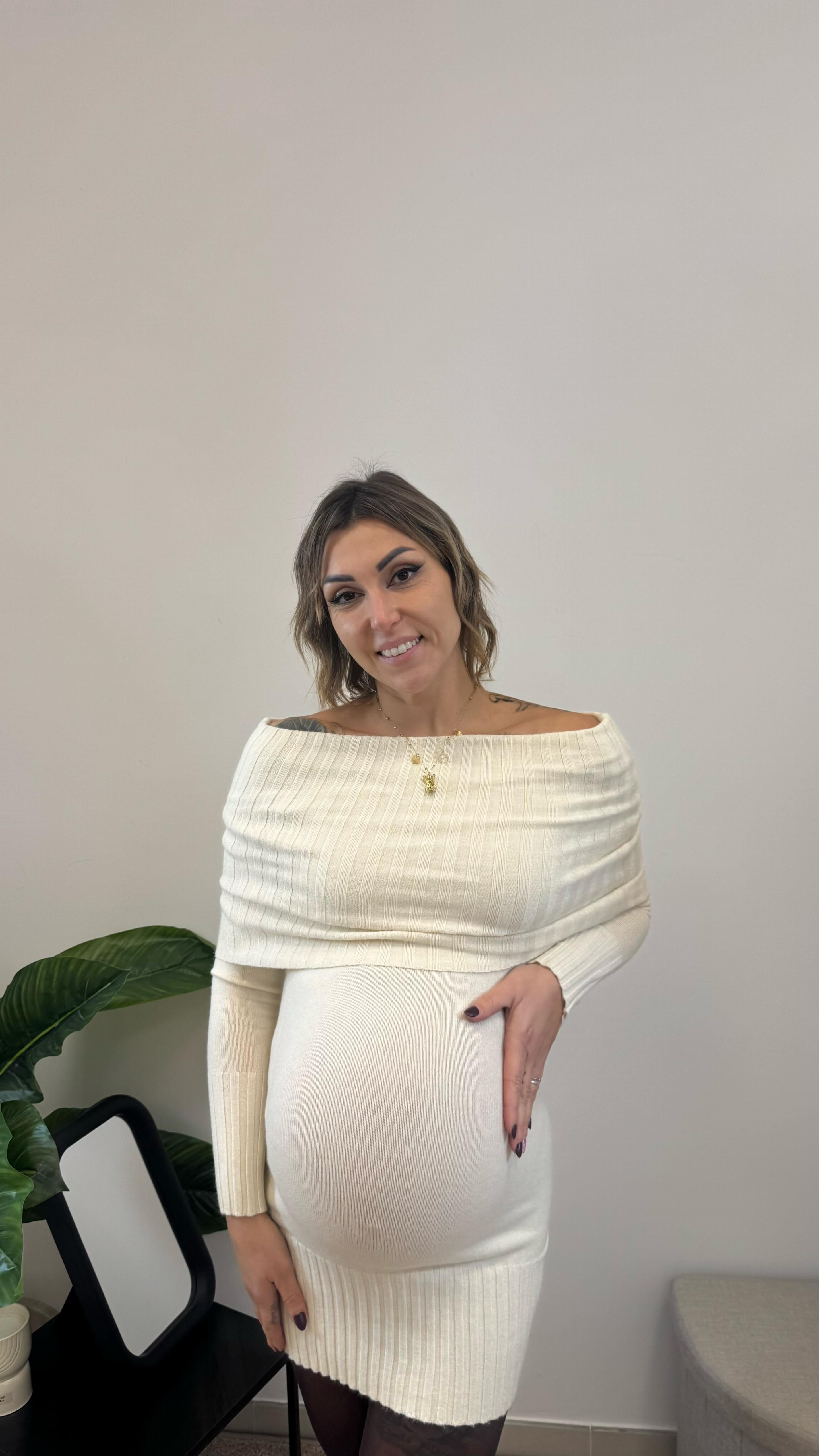 Abito Off-Shoulder Burro