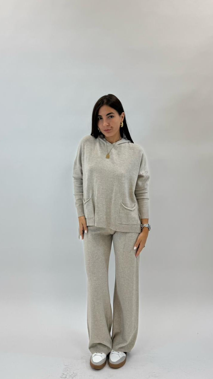 Sporty Set Maglina Morbida Tortora