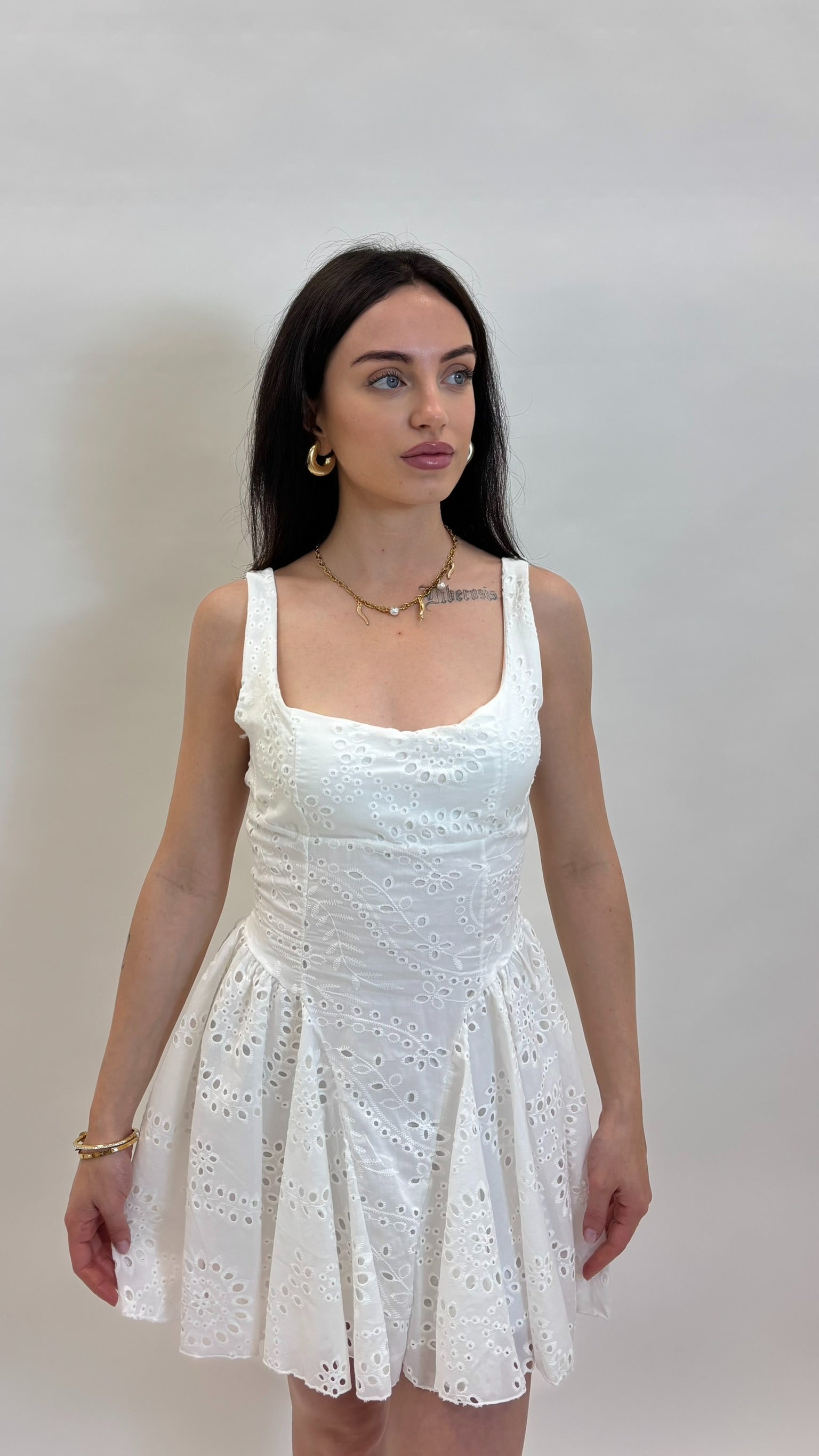 Mini Dress Sangallo Corset