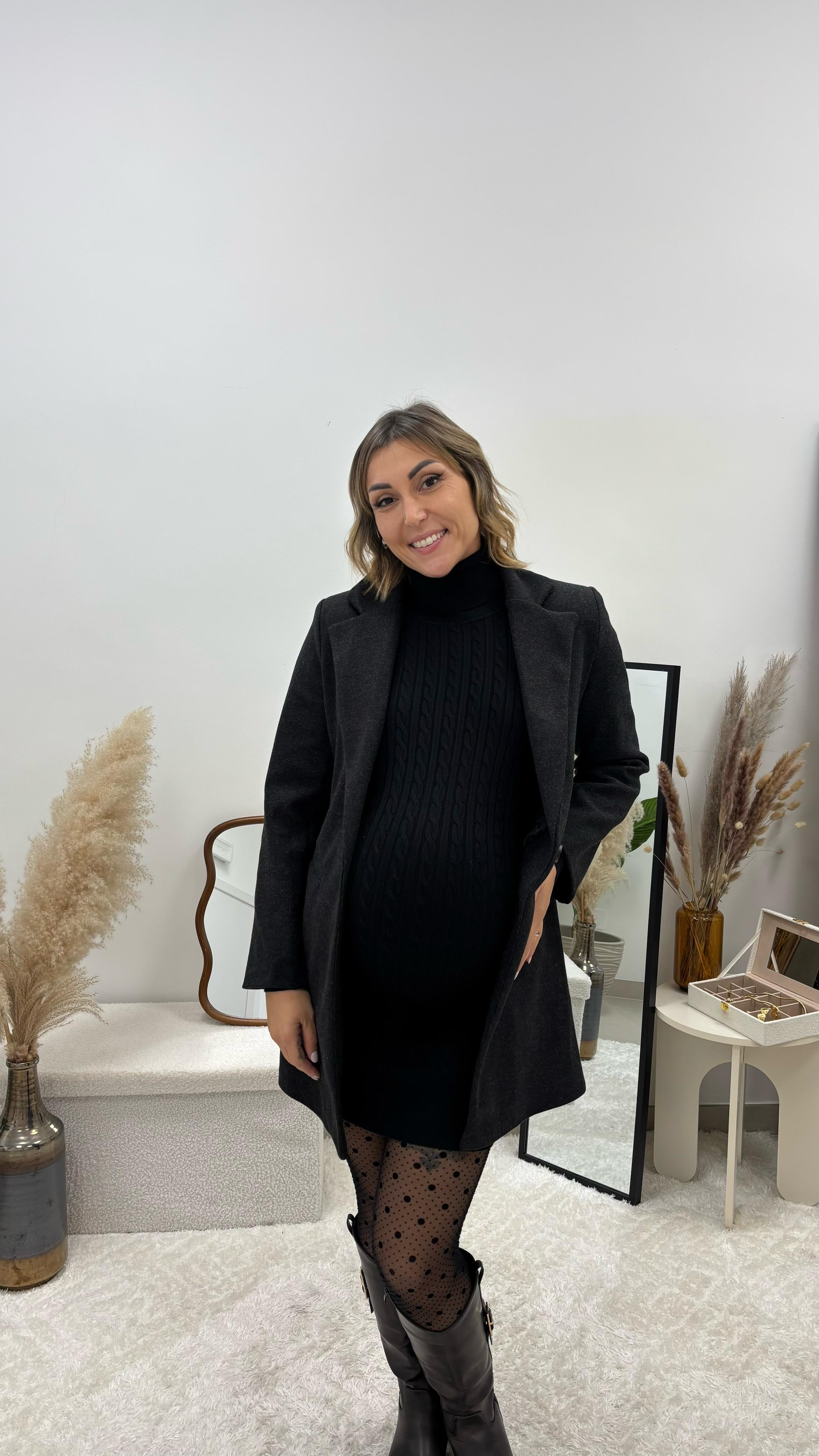 Abito Treccia Chic Nero