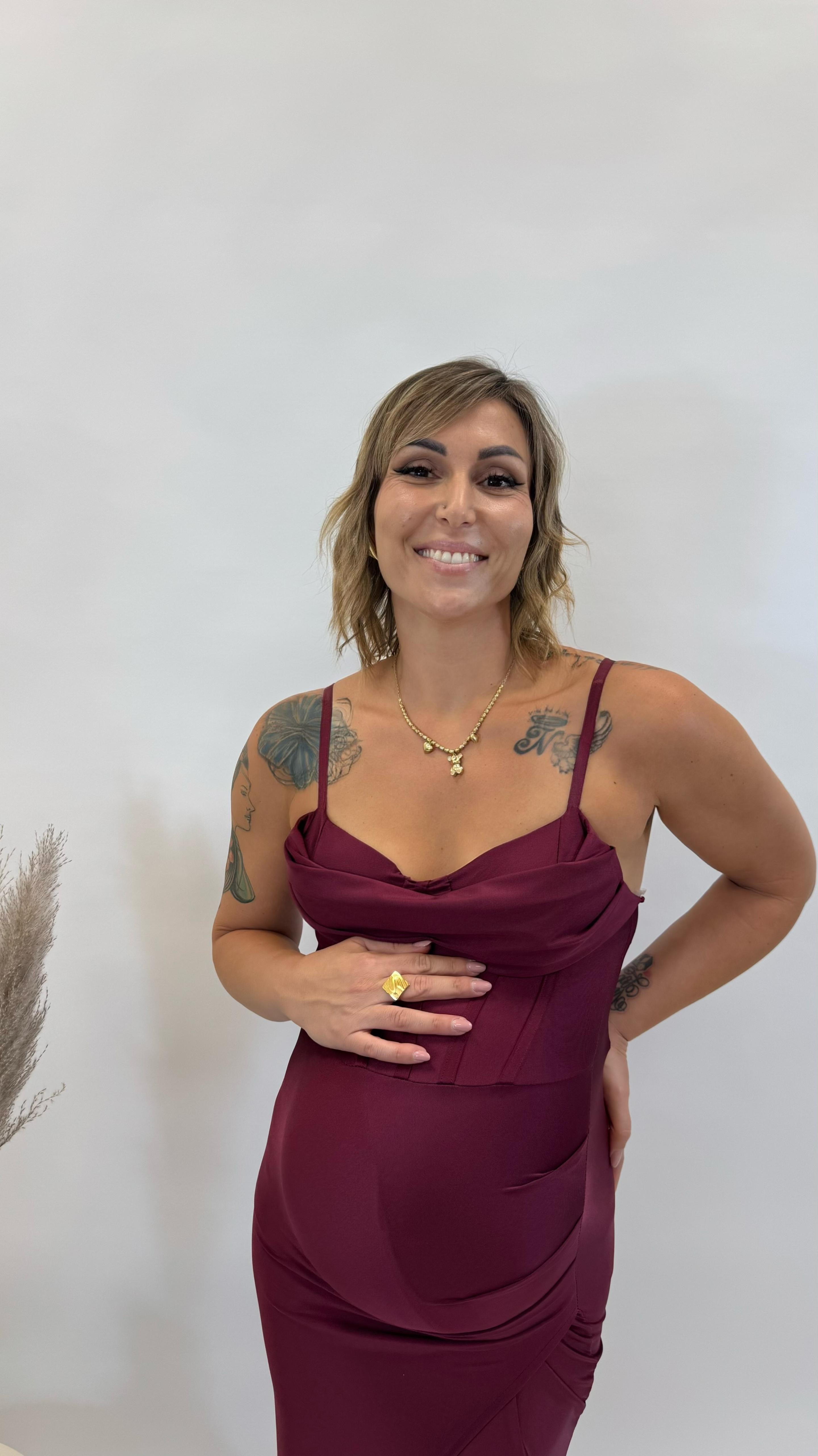 Abito Elegance Burgundy