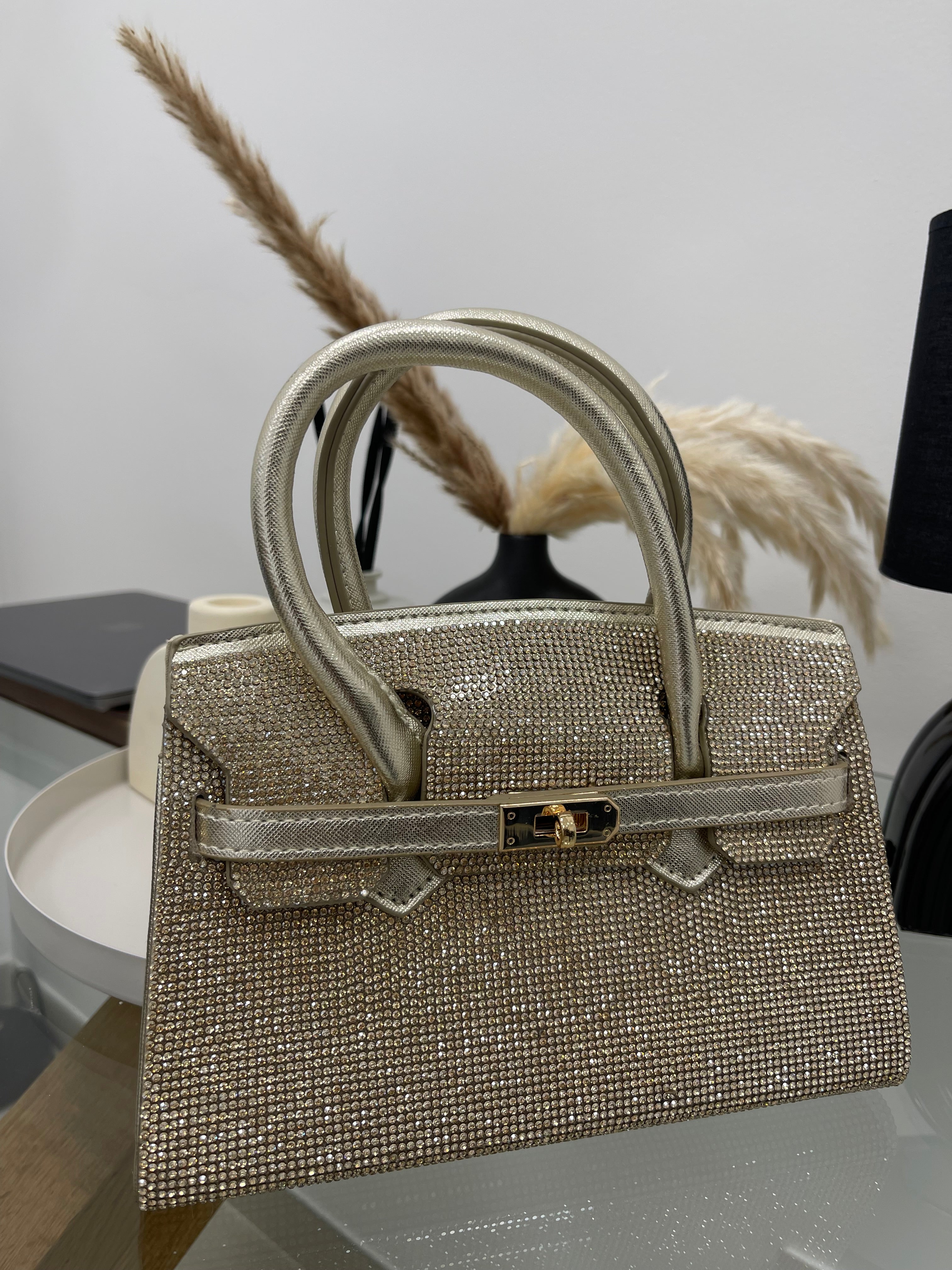 Minibag Kelly Strass Gold