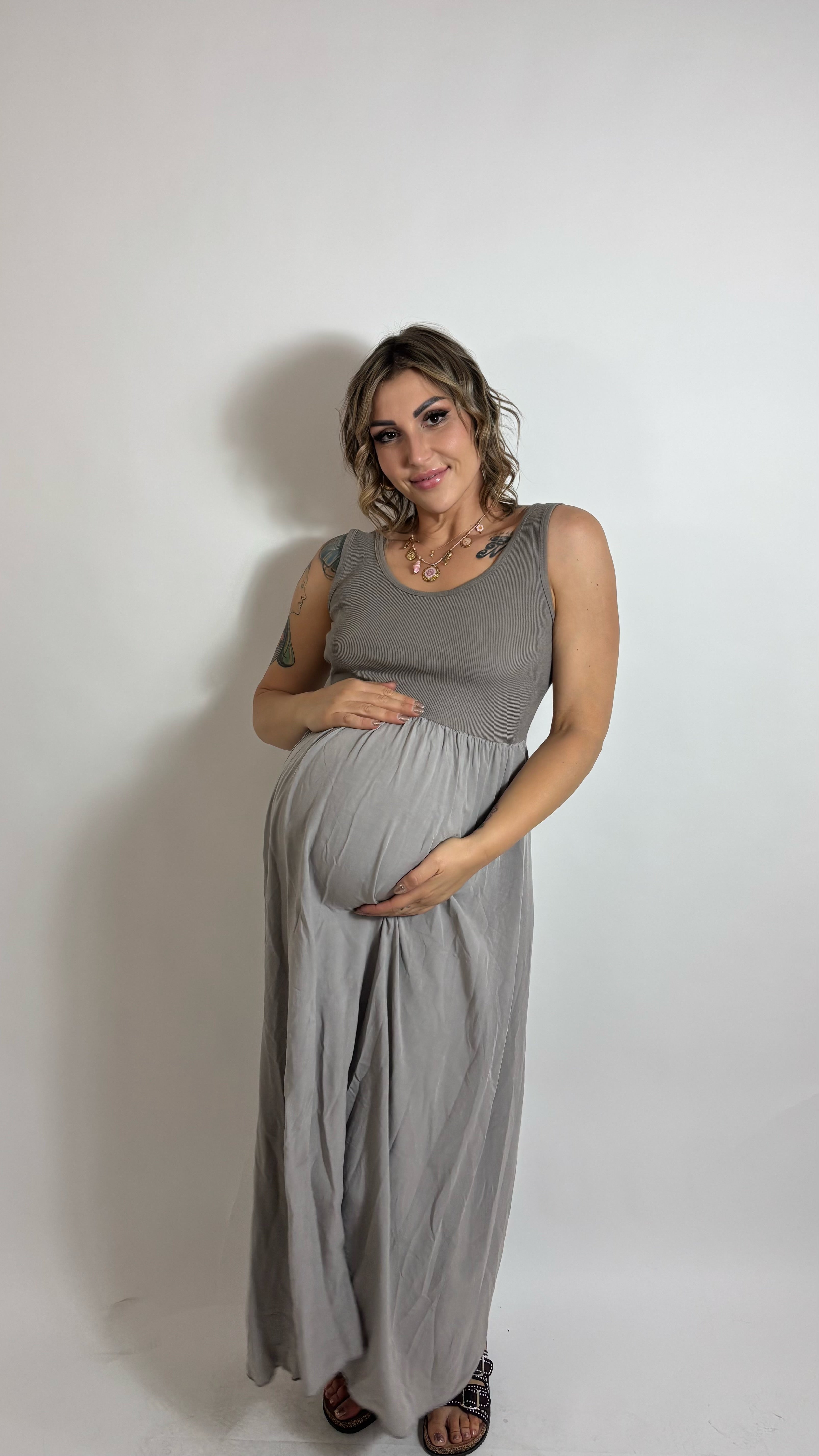 Abito Basic Tank Tortora