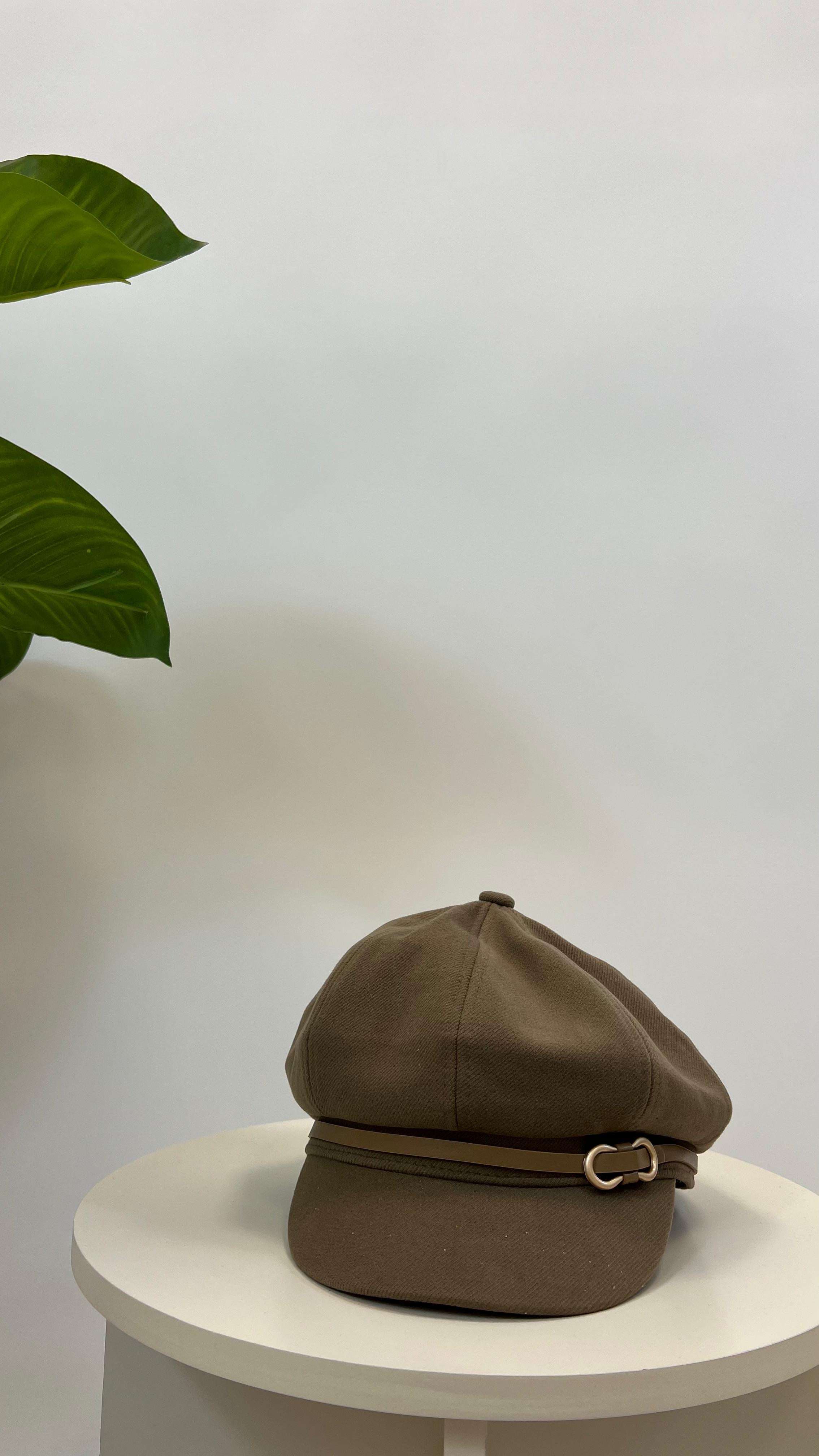 Cappello Baker Boy Olive Brown