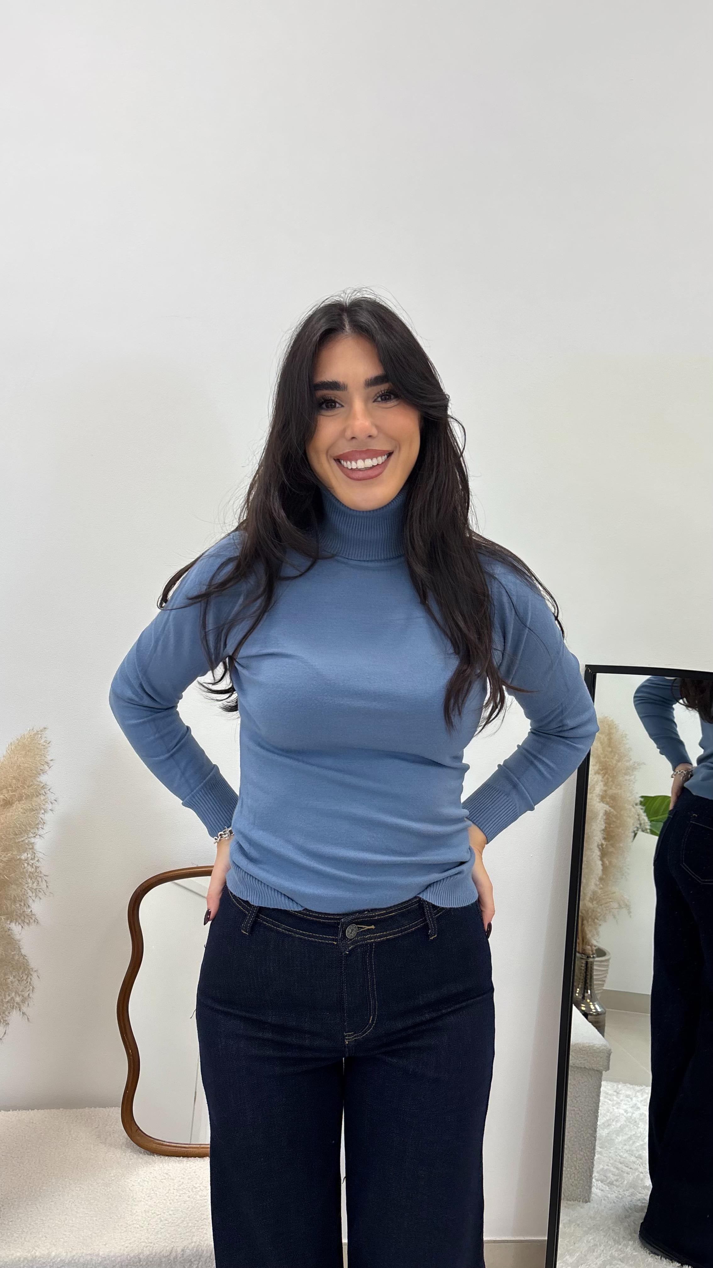 Pull Be You Collo Alto Ceruleo