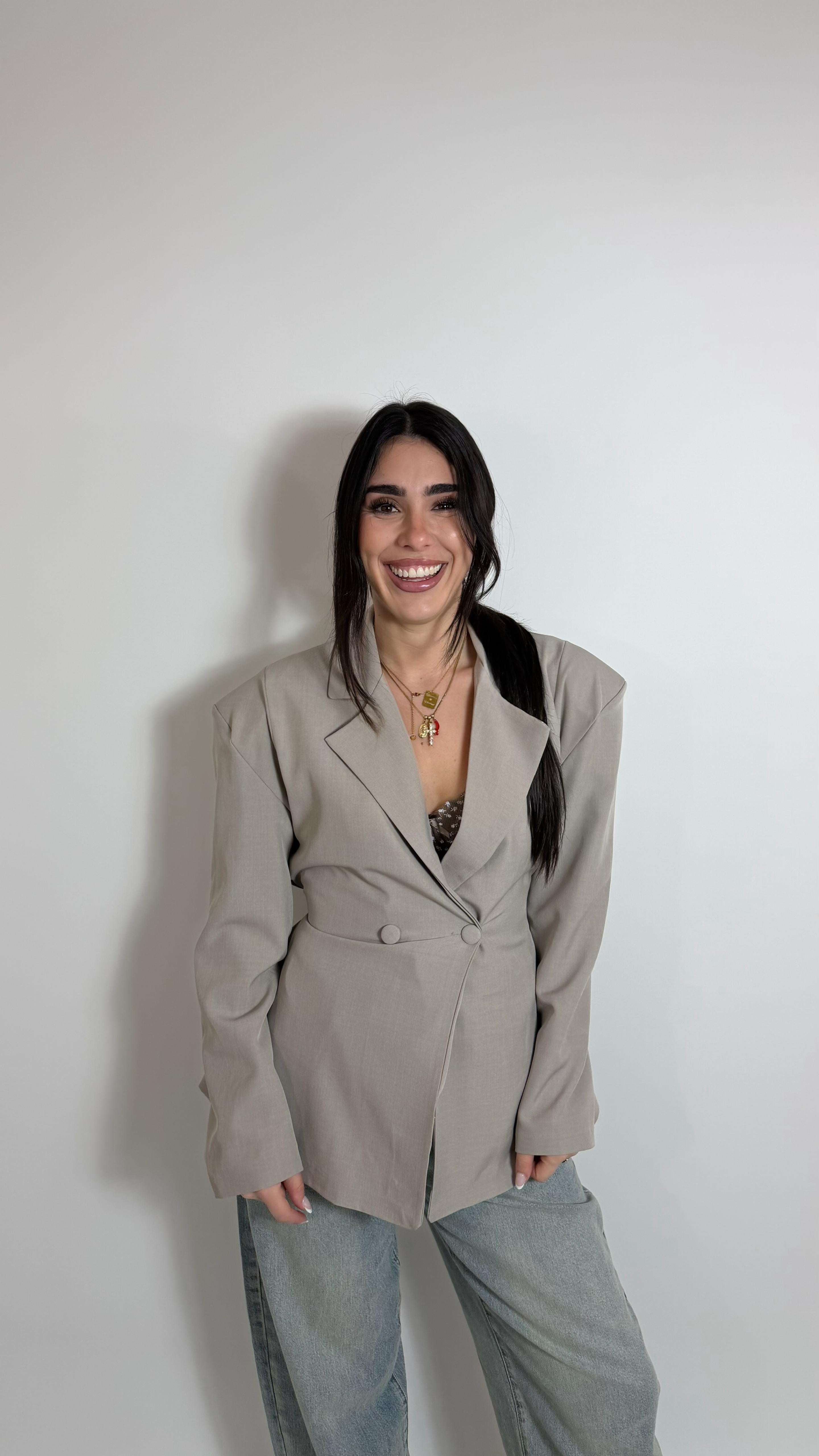 Giacca Strutturata Tortora