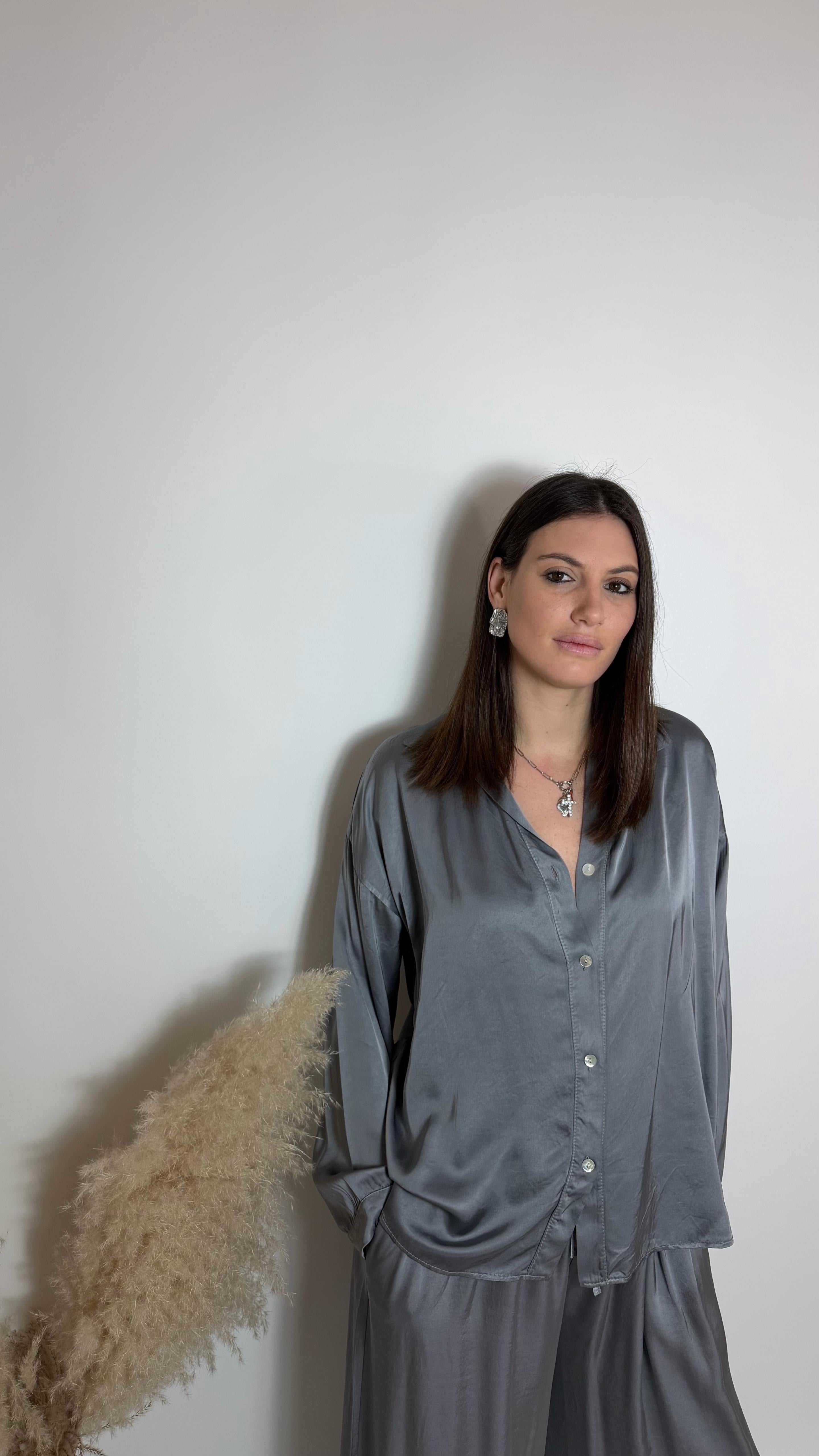 Mix & Match Set - Raso Di Viscosa - Piombo