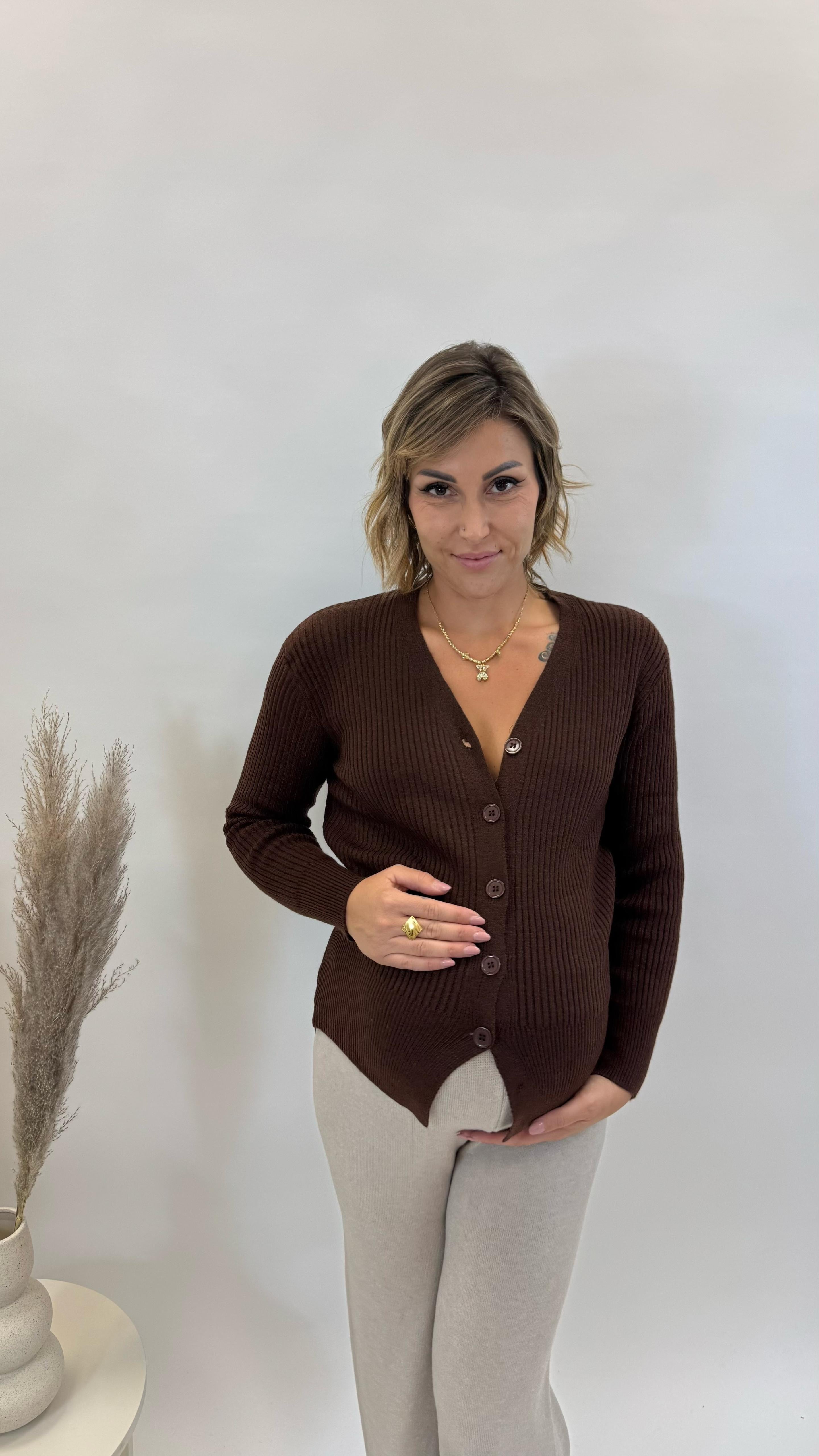 Cardigan Pull Cioccolato