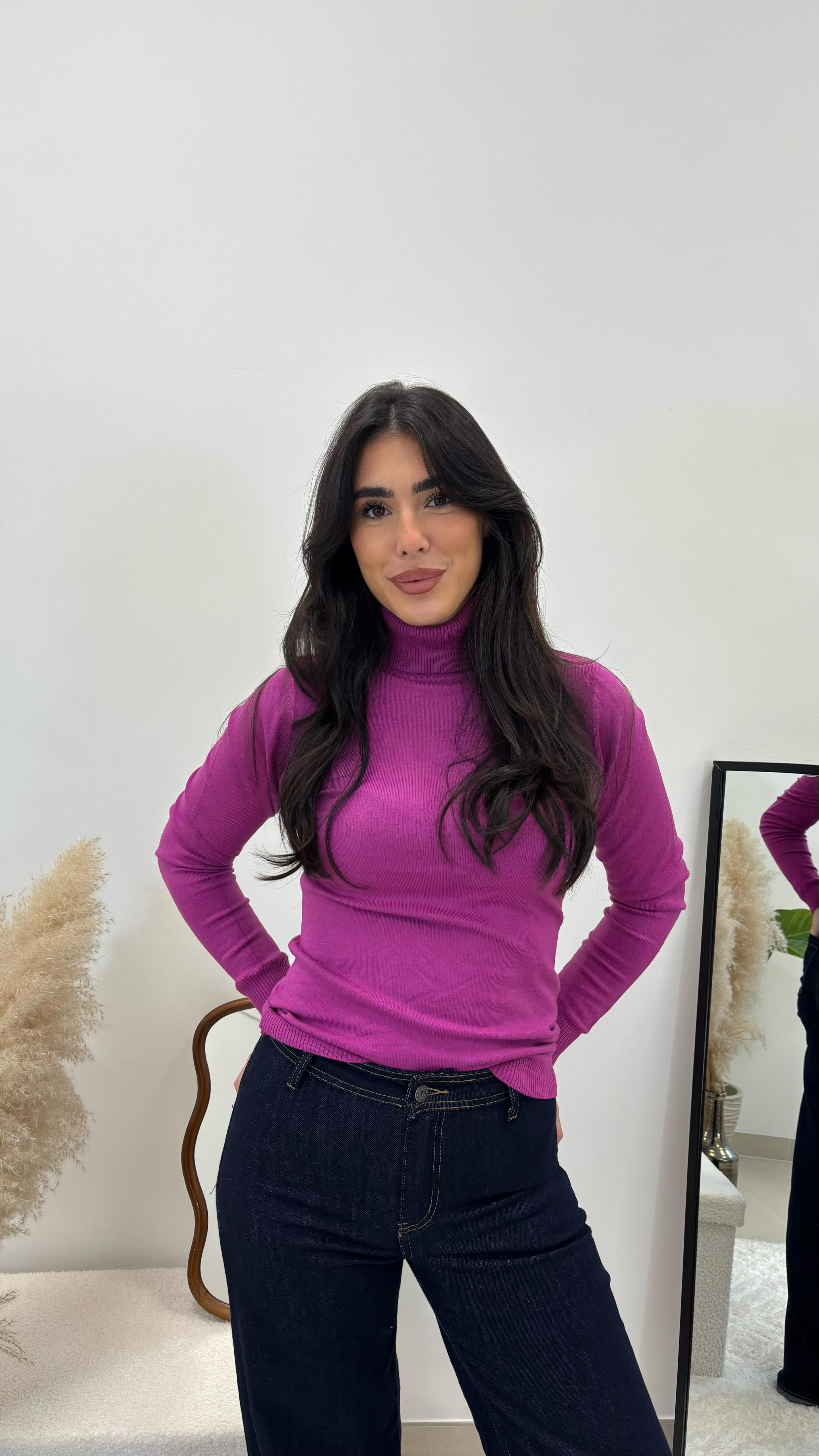 Pull Be You Collo Alto Ciclamino