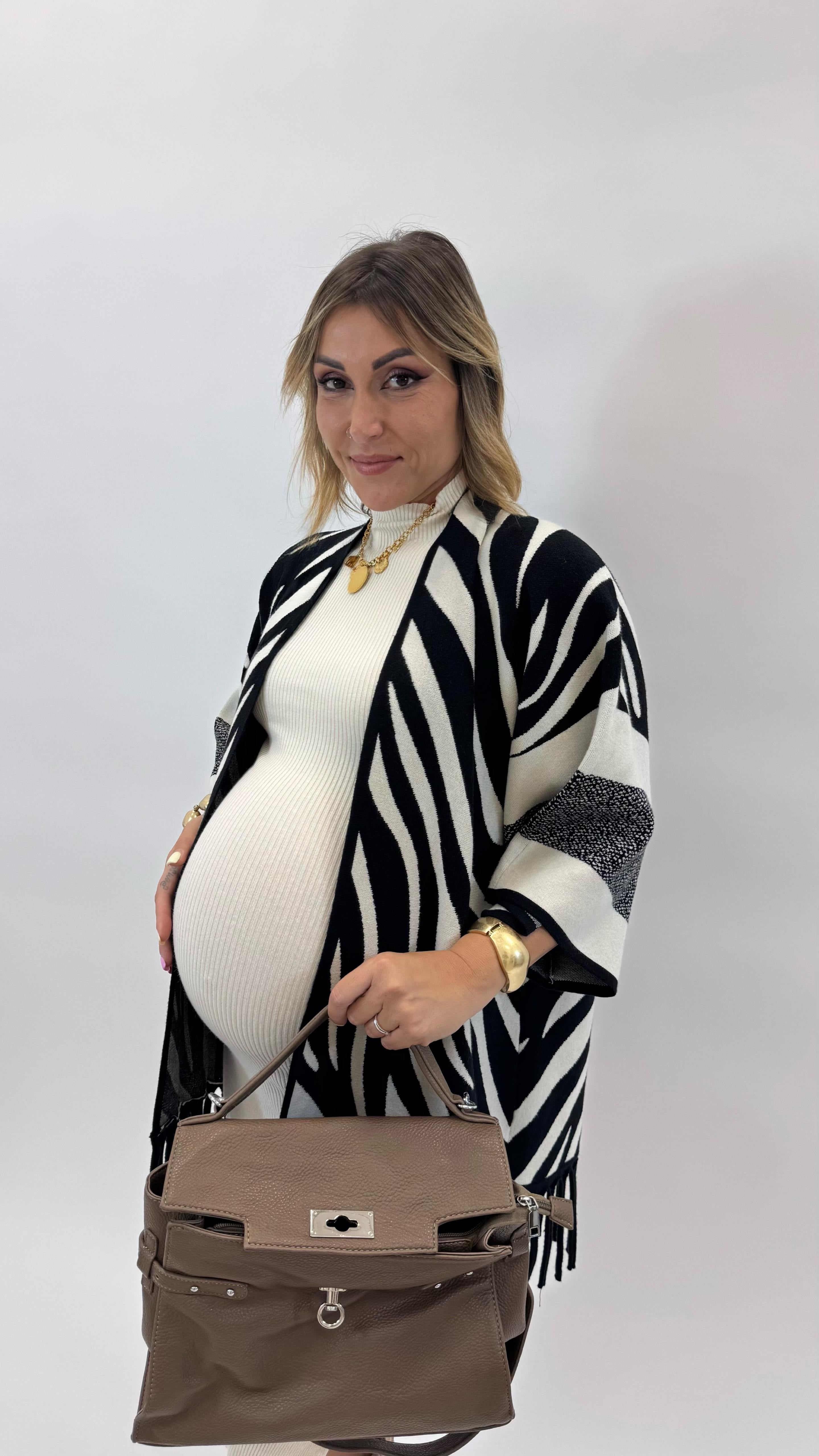 Cardigan Manica Campana Zebra