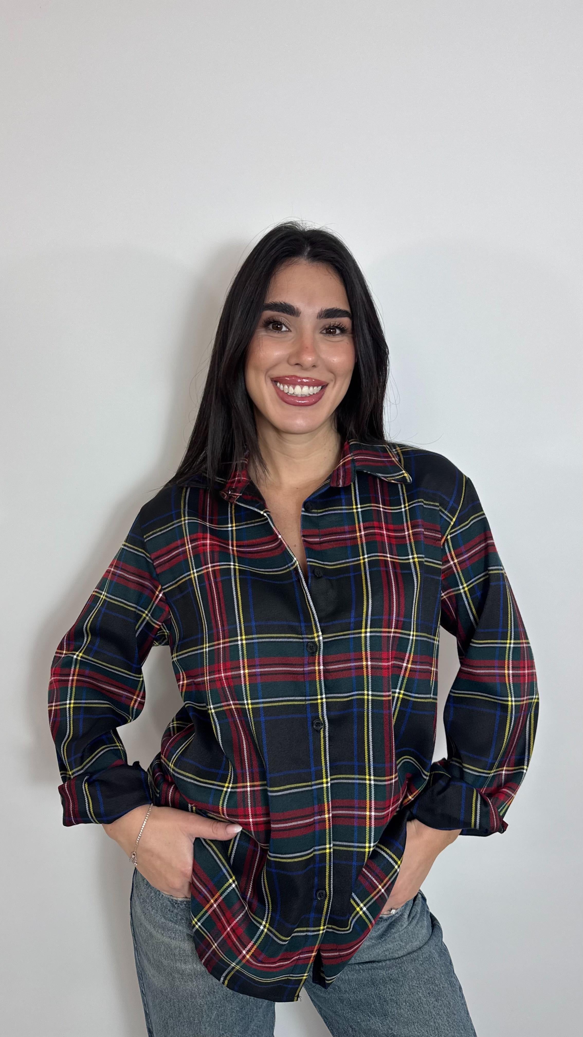 🎄Camicia Tartan Nera