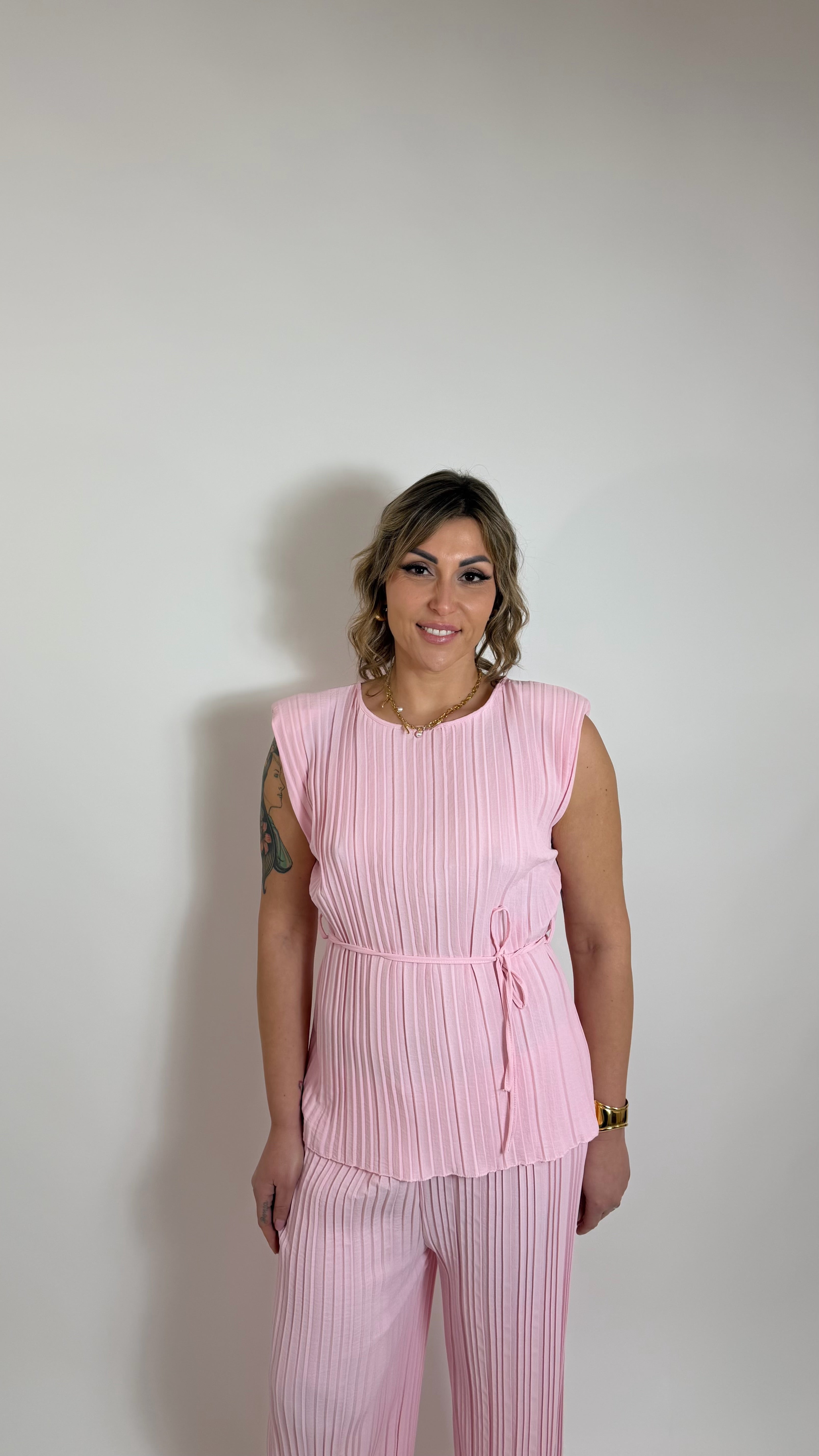 Plissè Couture Set Rosa