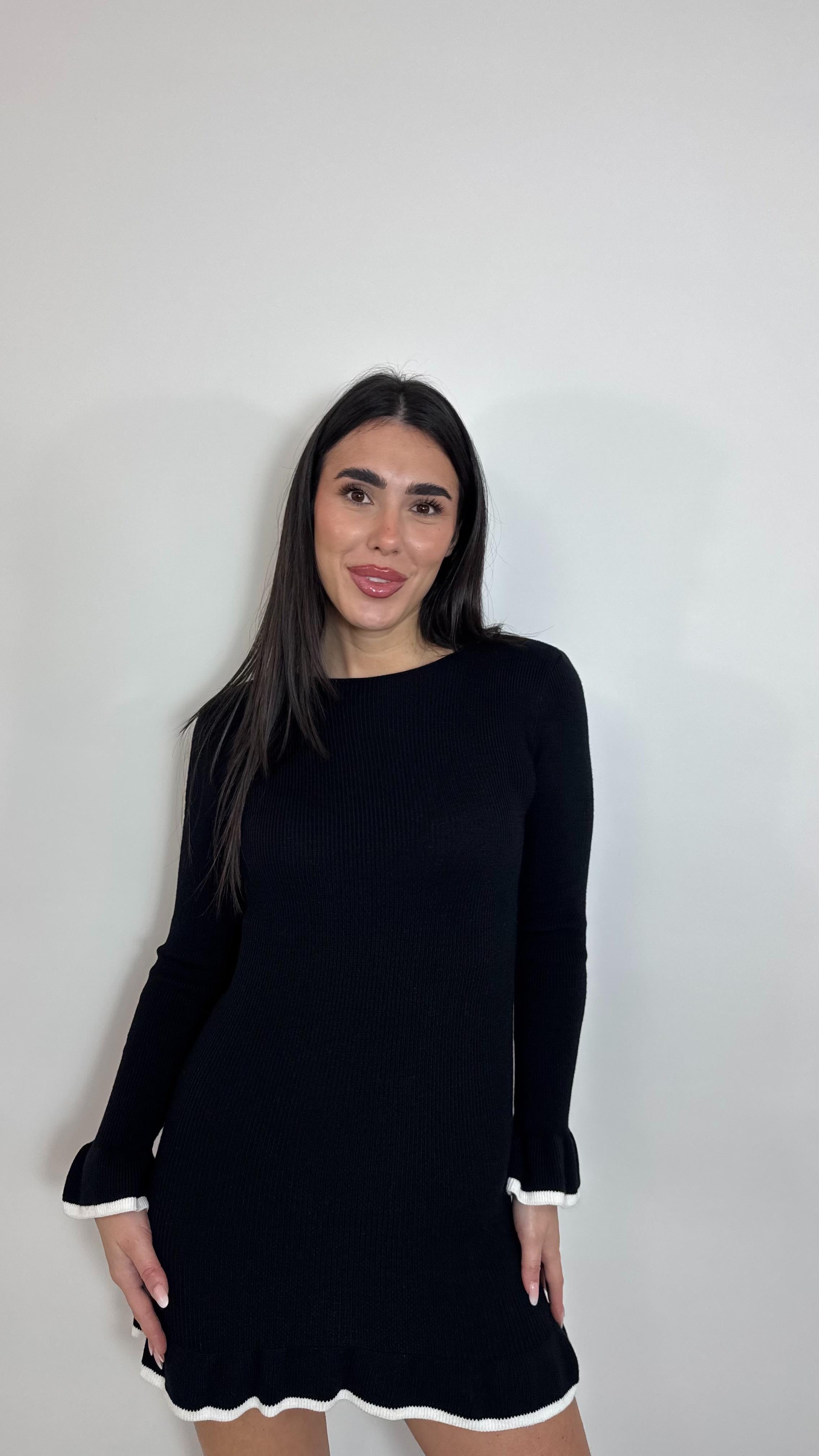 🥂Minidress Soft Chic Nero