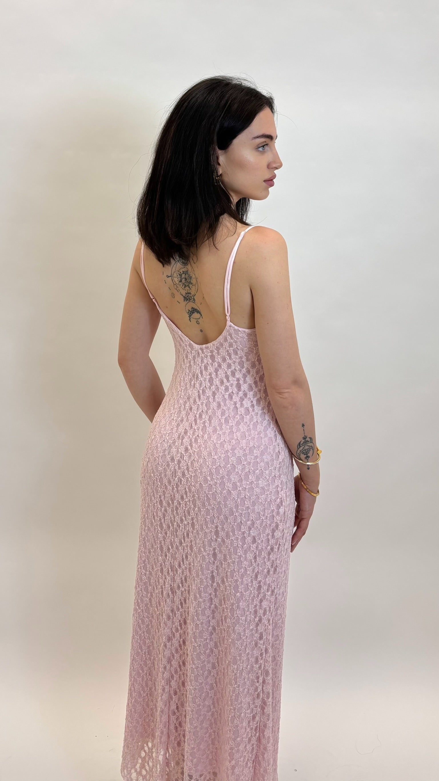 Abito Pizzo Rosa