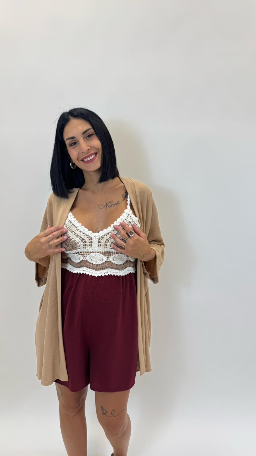 Mini Jump Crochet Rosso India