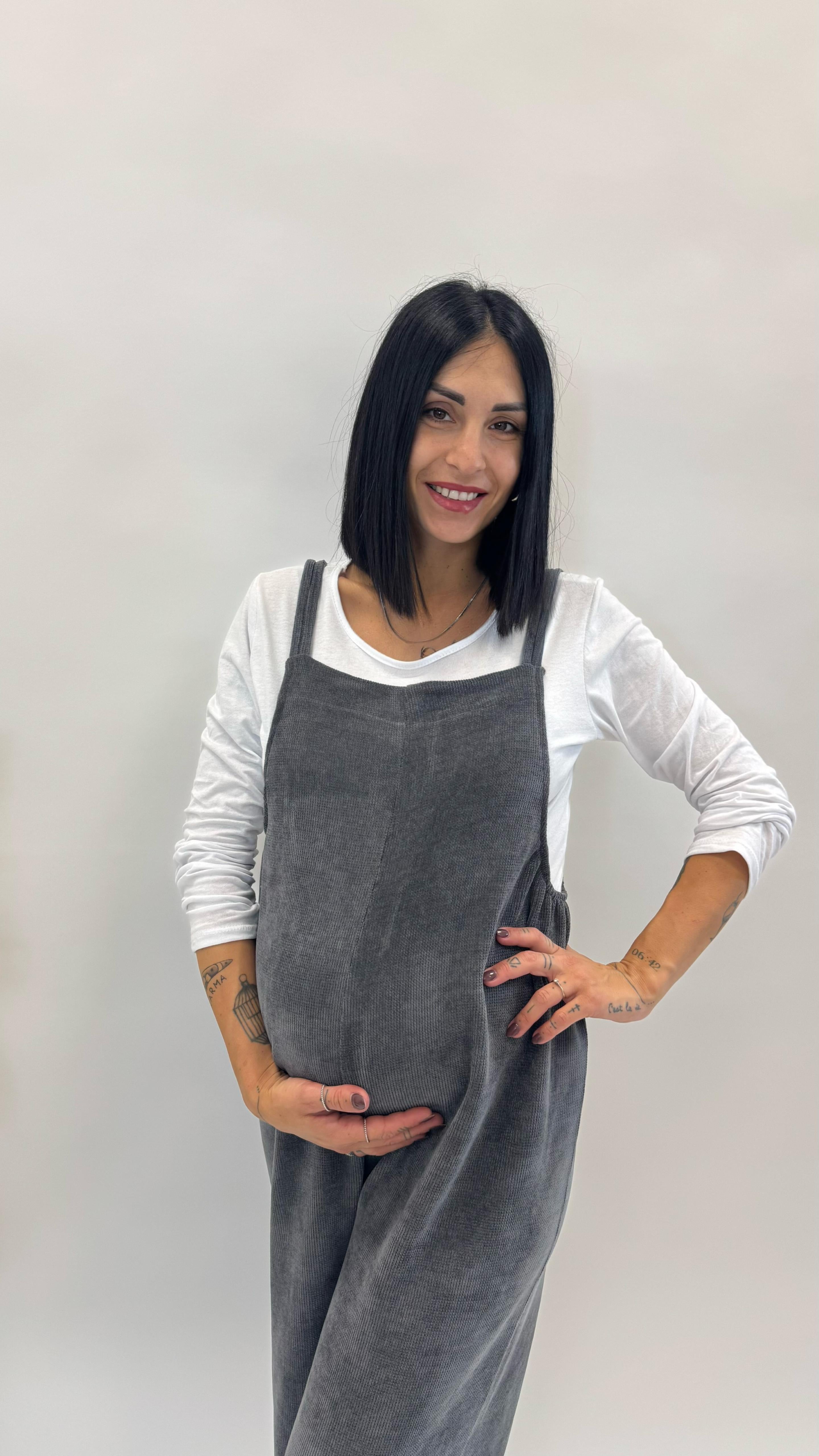 Salopette Comfy Grigio Antracite