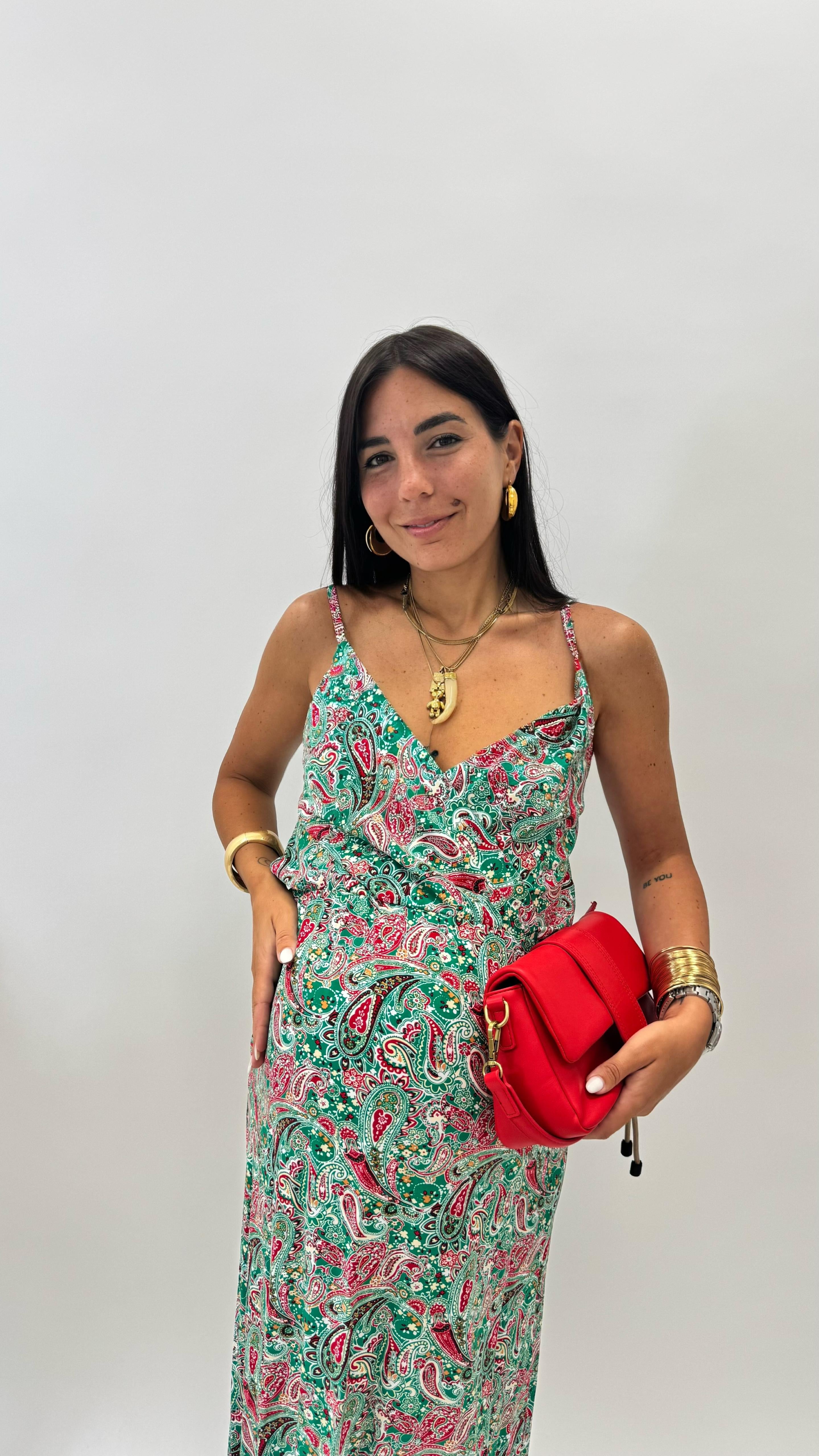 Abito Sole - Paisley Verde