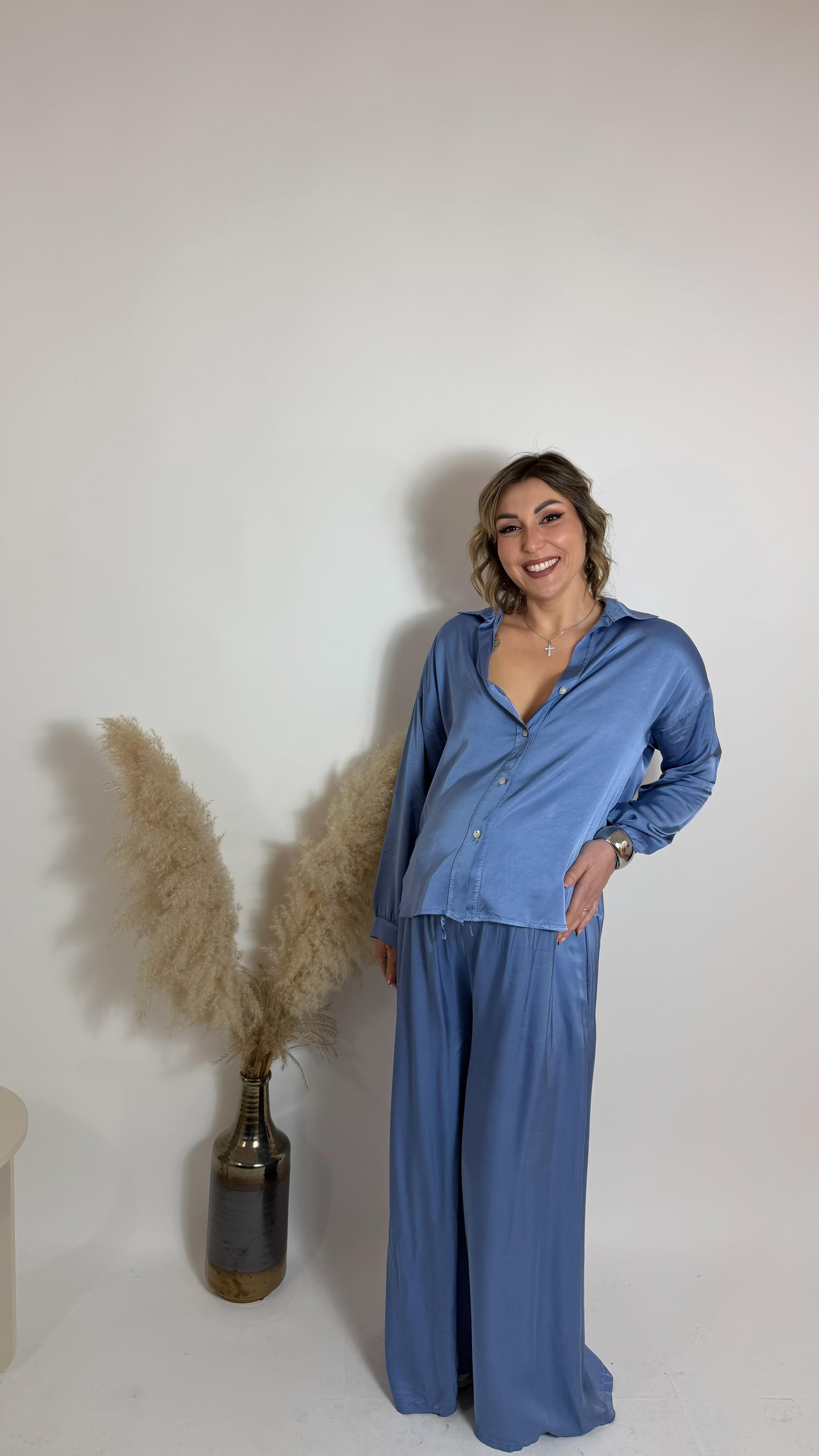 Mix & Match Set - Raso Di Viscosa - Avion