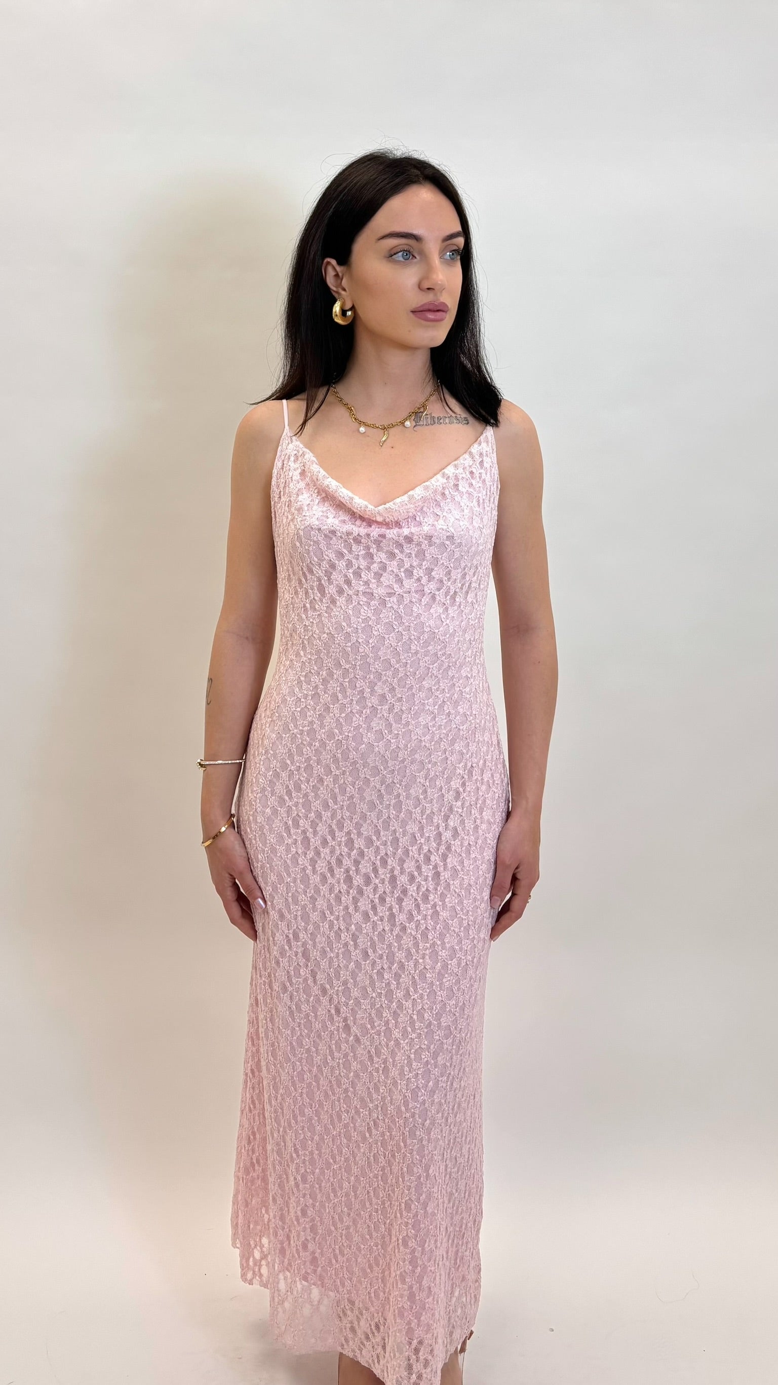 Abito Pizzo Rosa