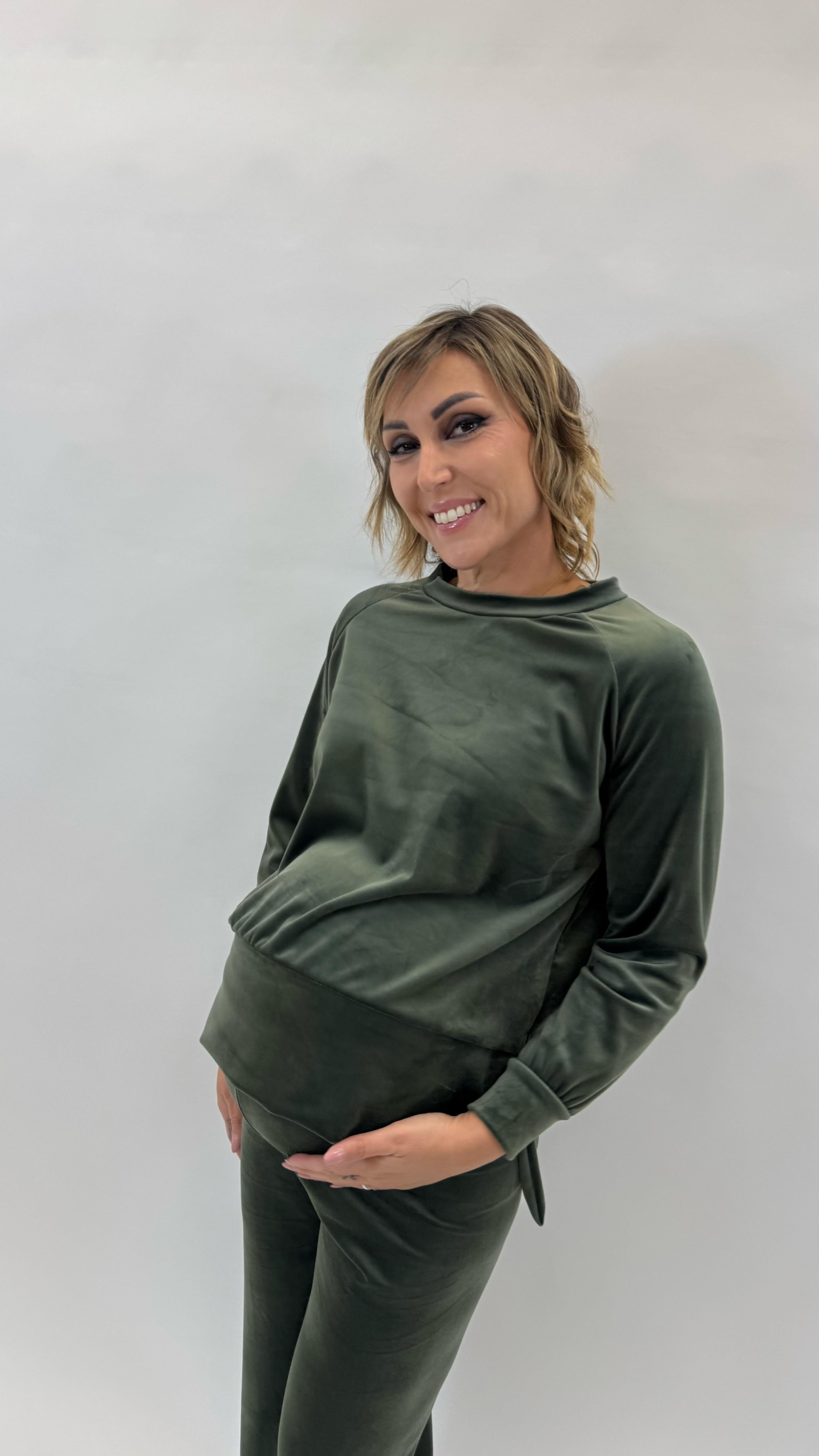 Tuta Flare Velvet Verde