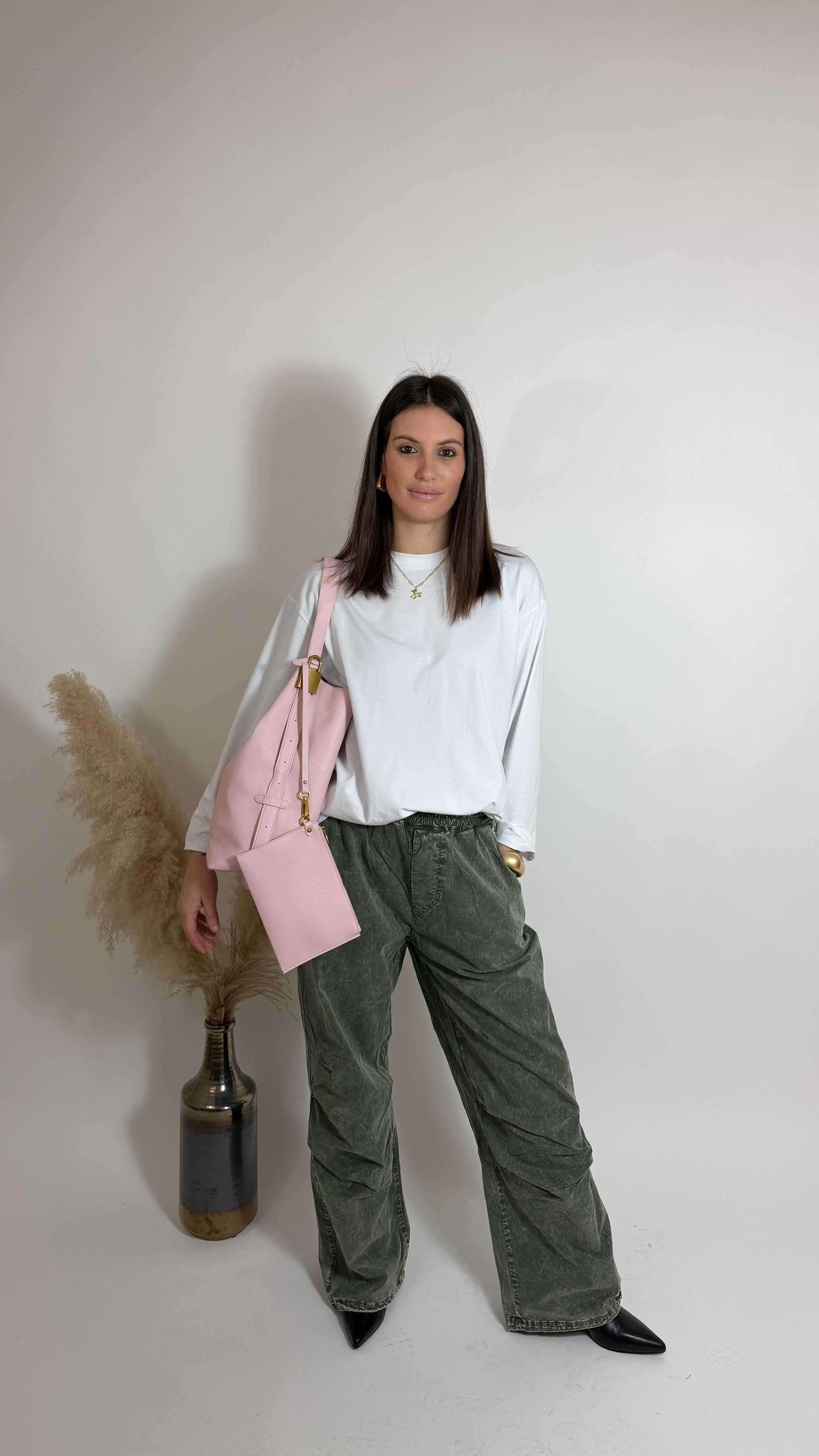 Pantalone Cargo Maltinto Verde
