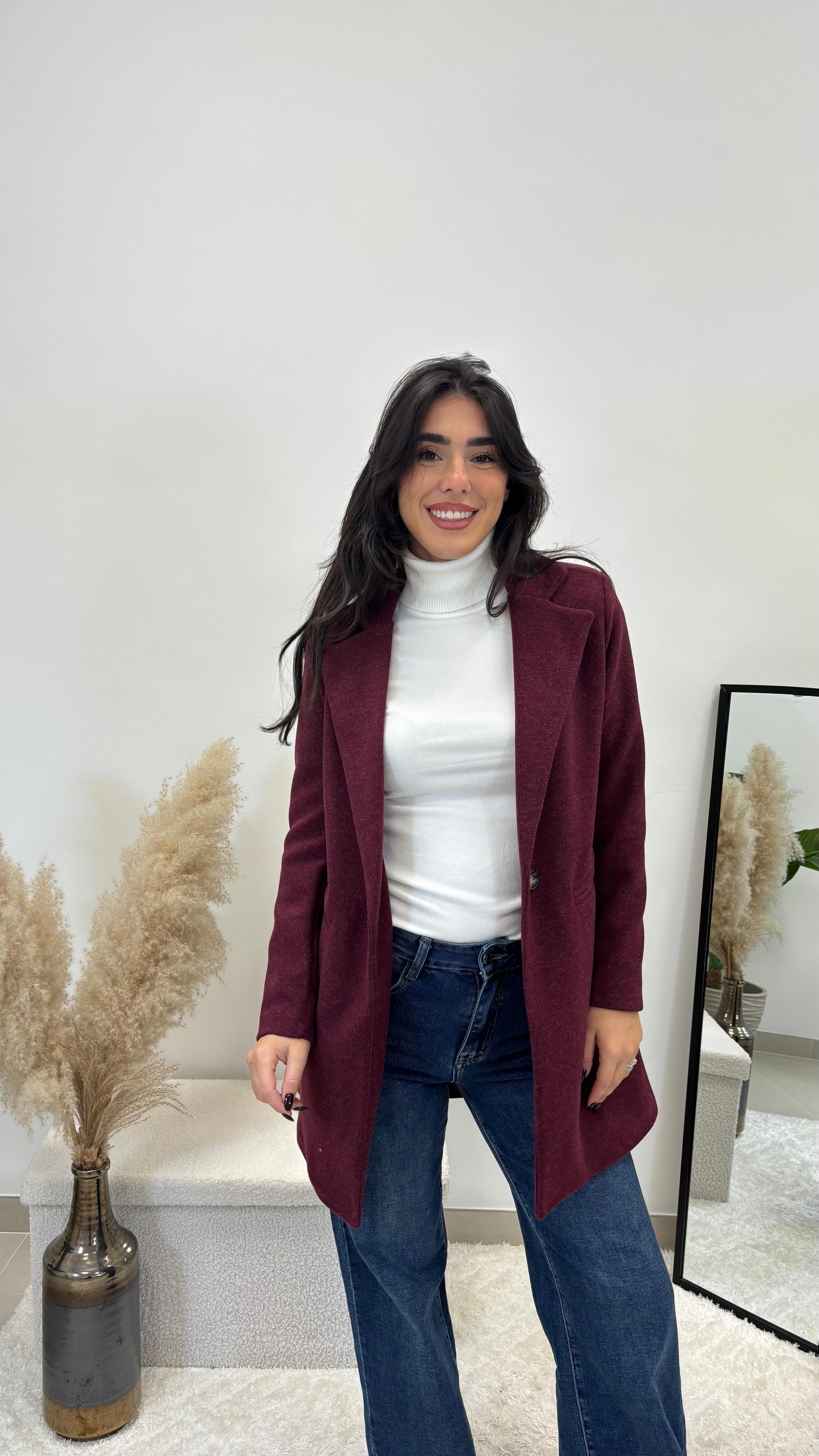 Coat Regular Fit Burgundy