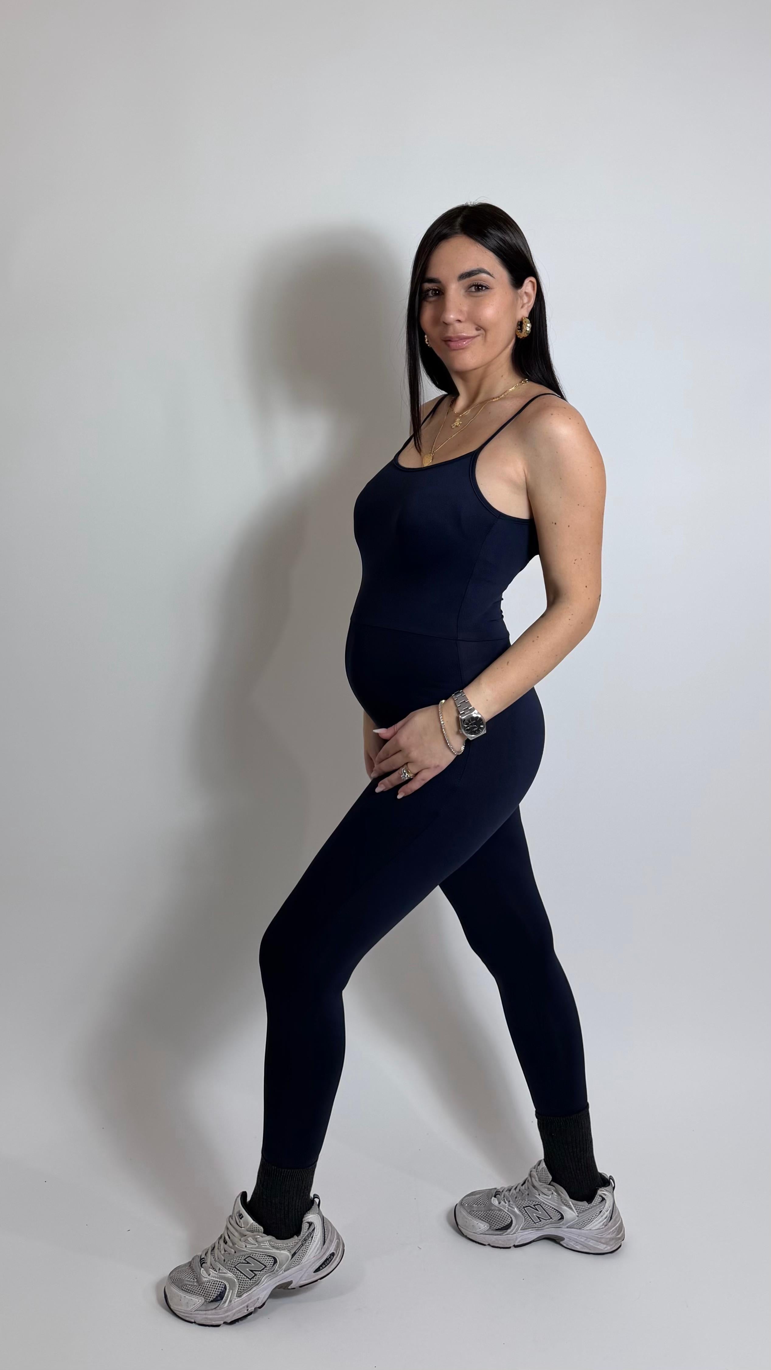 Jumpsuit Second Skin - Bretella Sottile - Sigaretta / Blu Notte