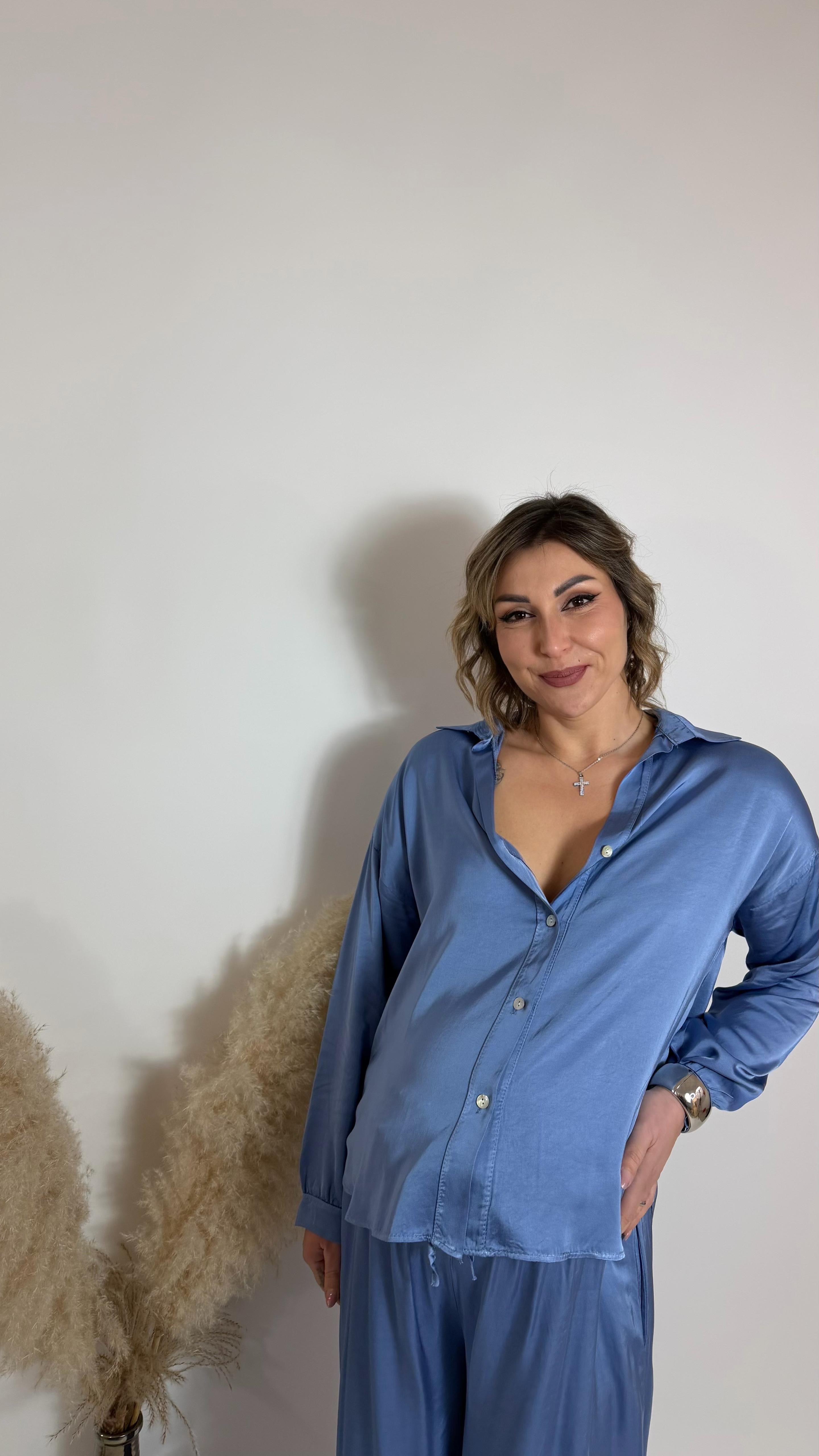 Mix & Match Set - Raso Di Viscosa - Avion