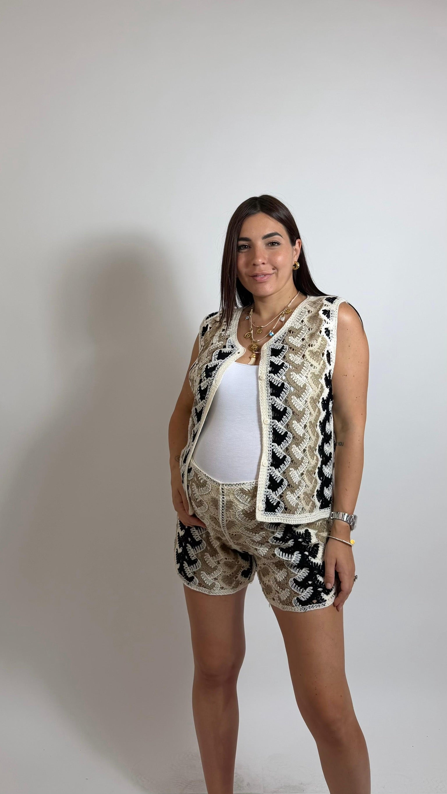 Set Crochet Rainbow Black