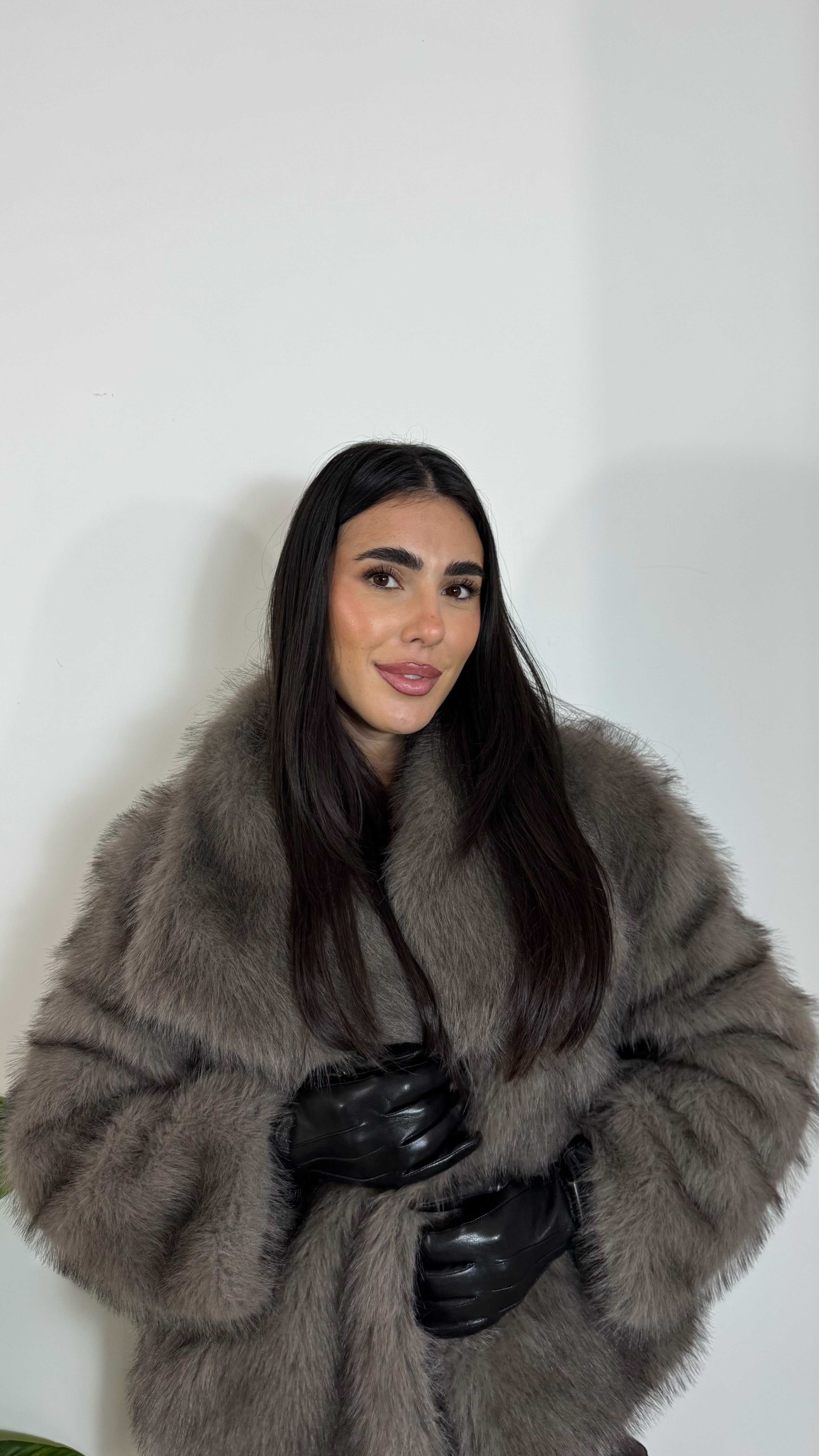 Guanti Similpelle Neri-No Fibbia