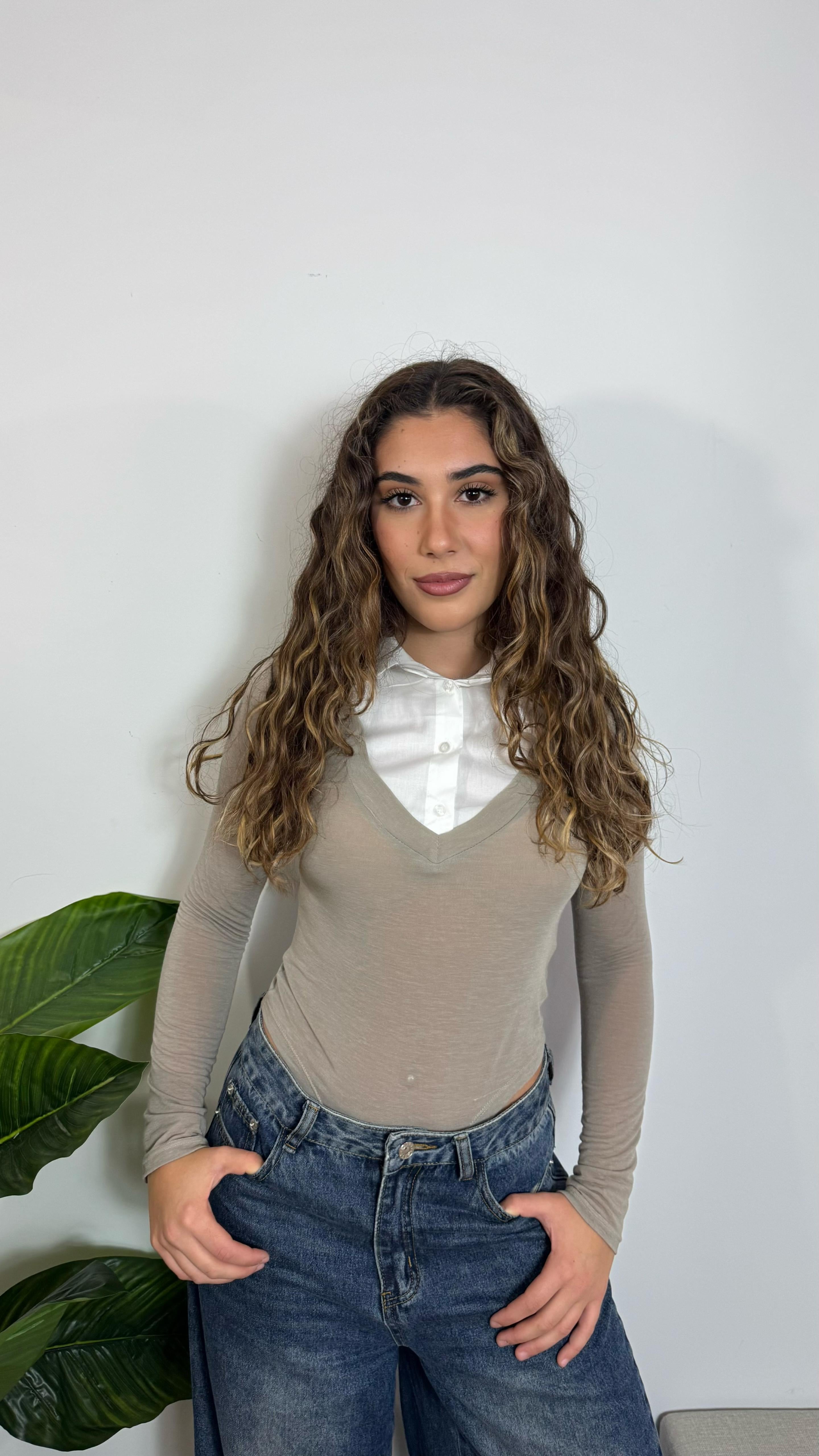 Body Cashmere Colletto Nude