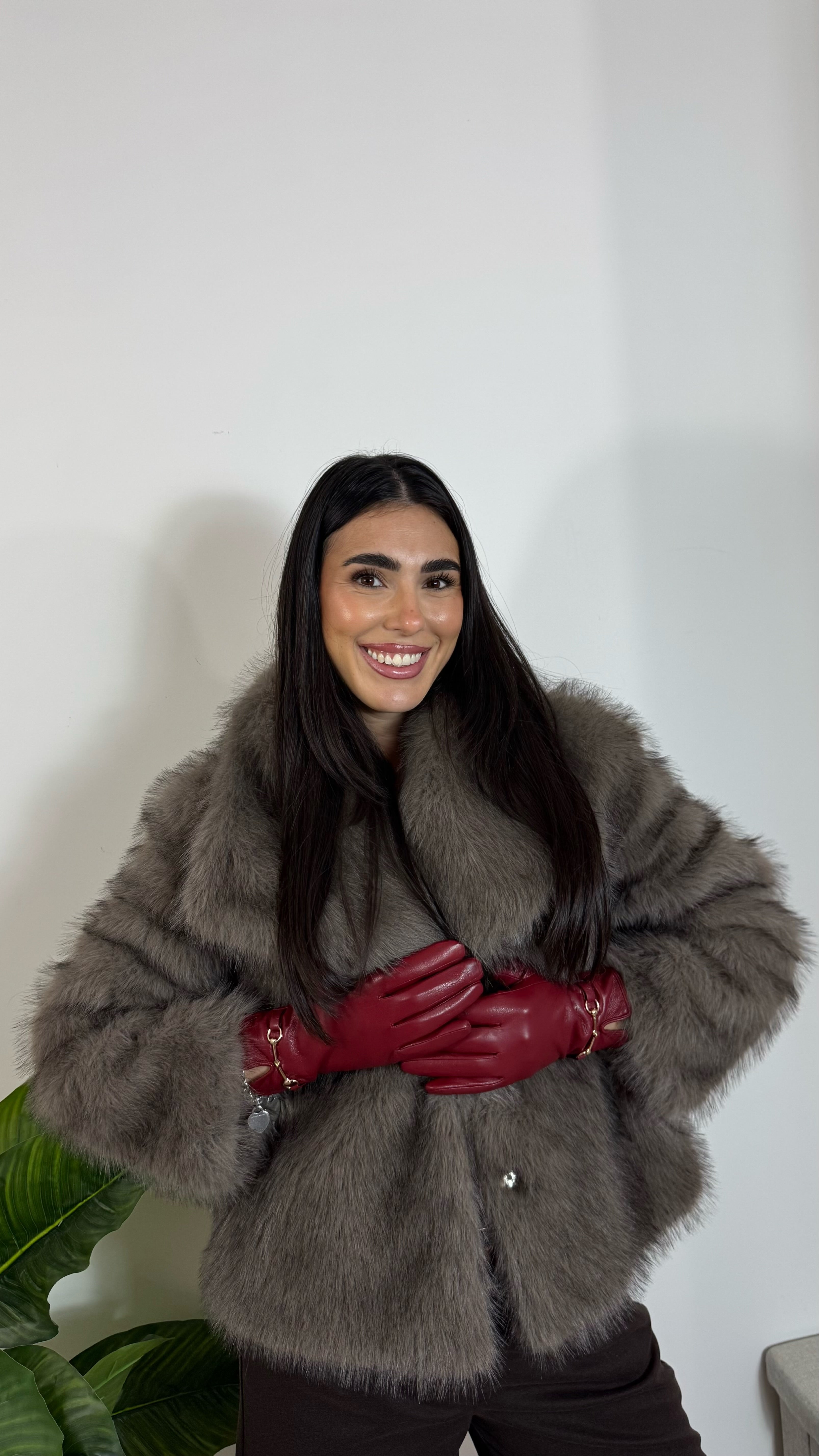 Guanti Similpelle Red