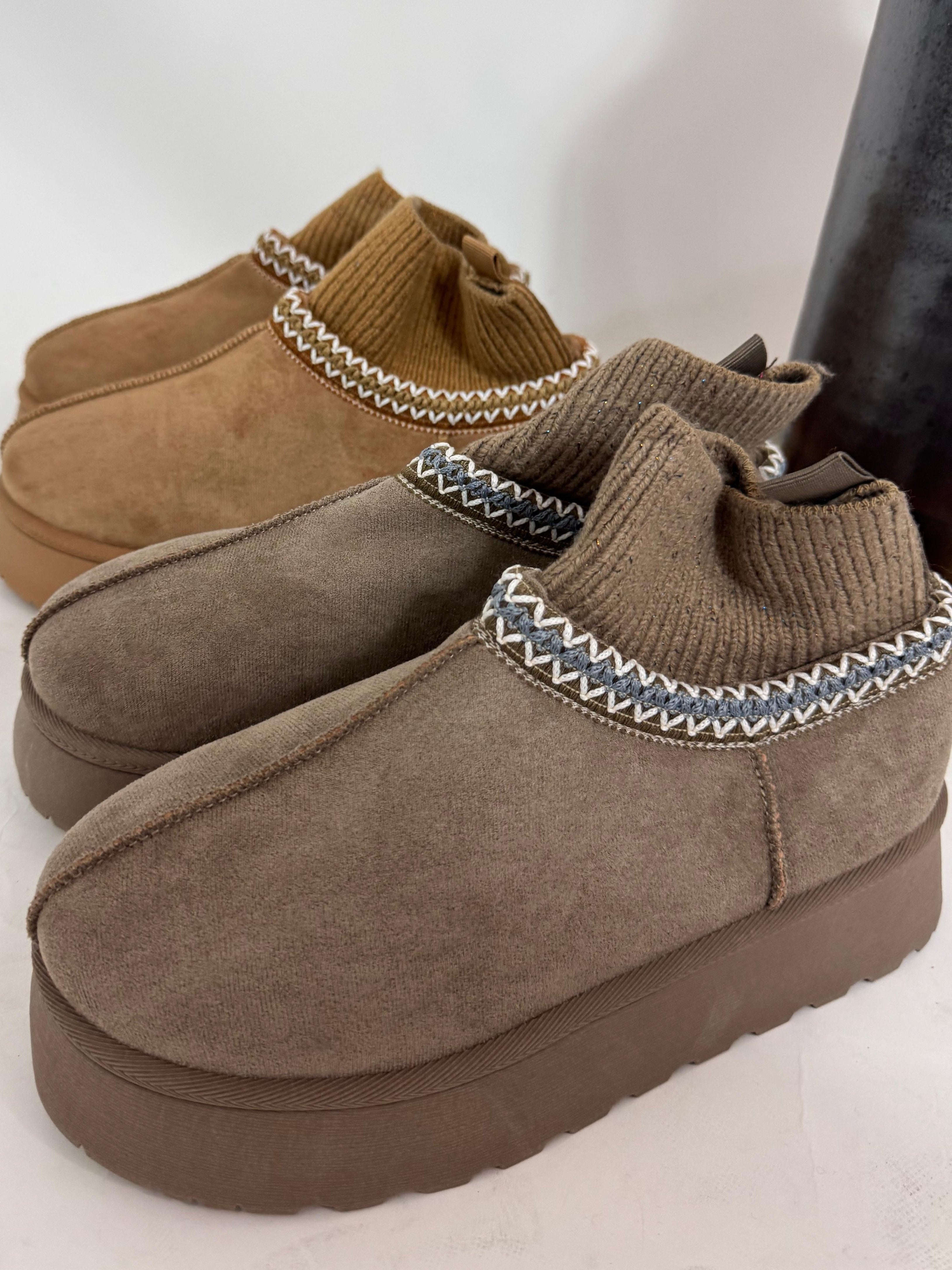 Sock Ugg Boots - Taupe