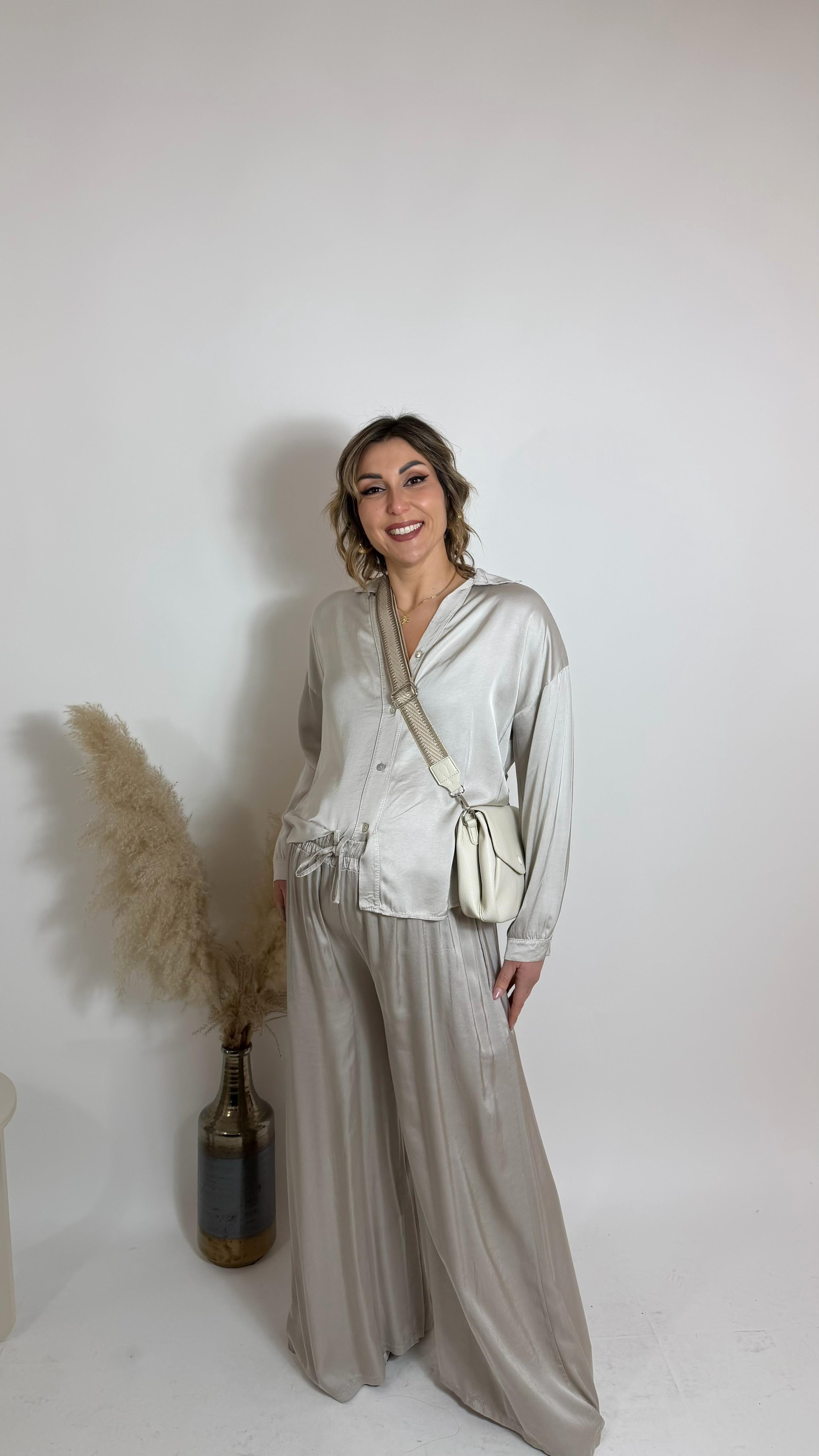 Mix & Match Set - Raso Di Viscosa - Sabbia