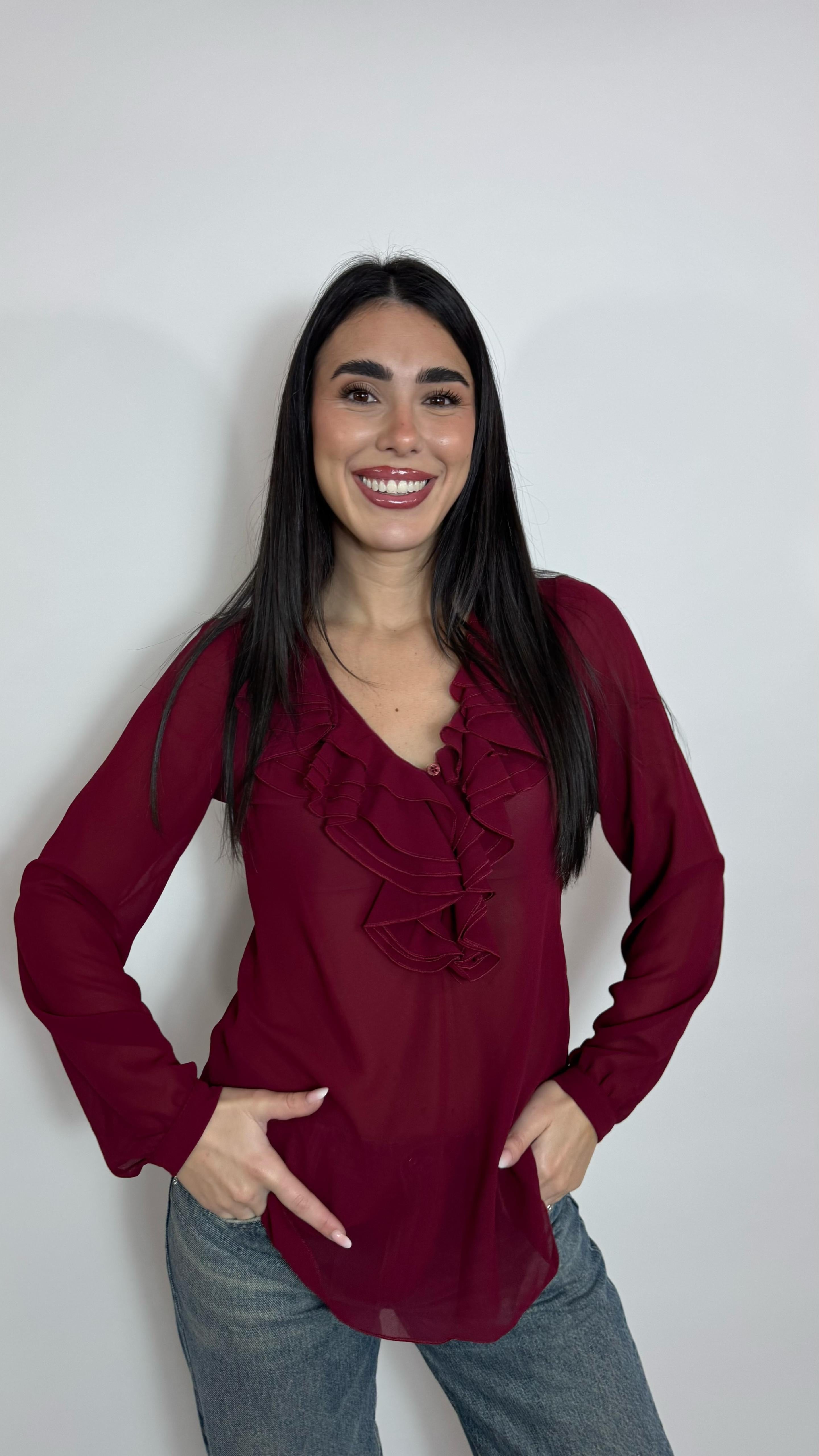 Camicia Volant Red