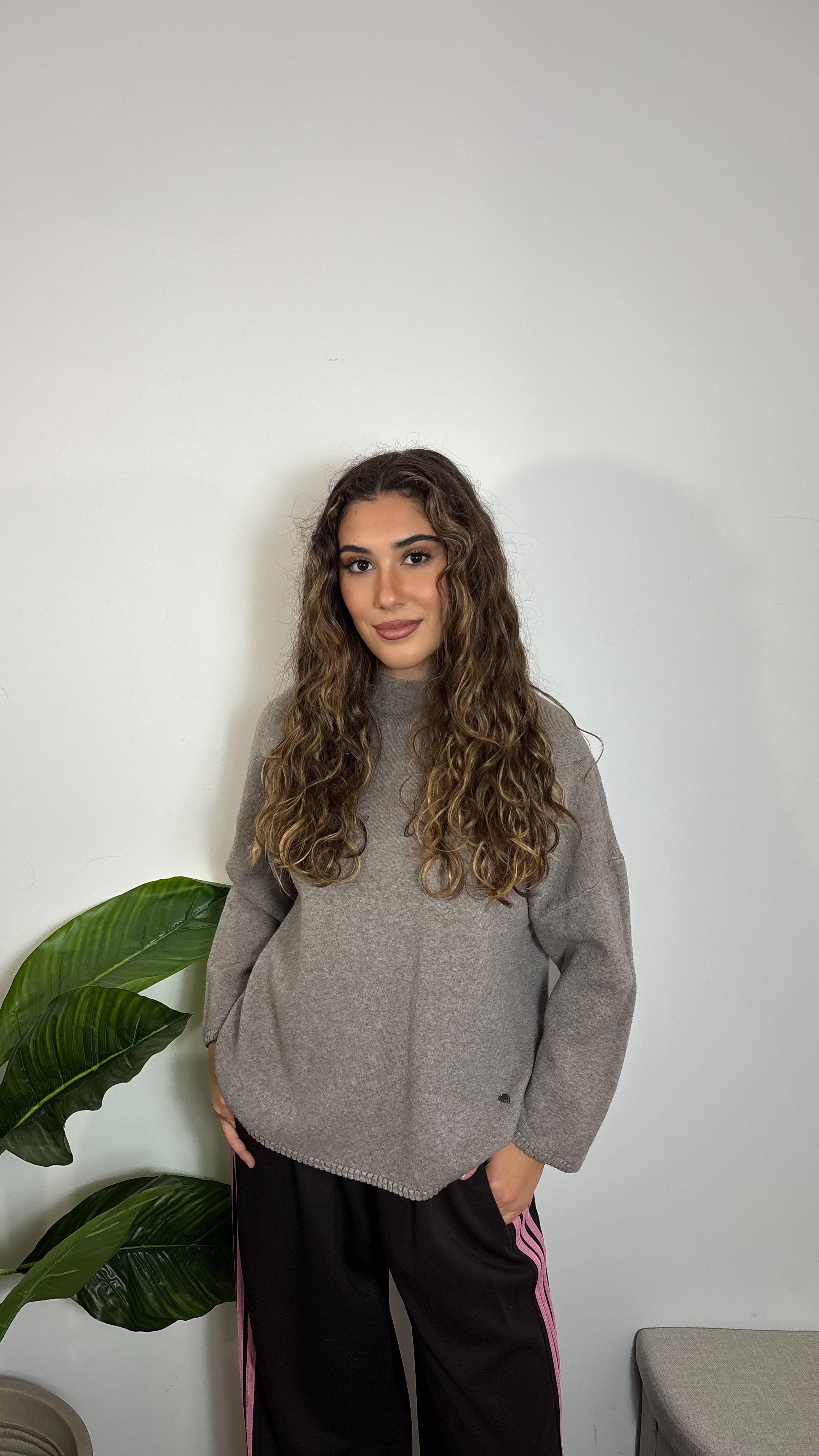 Pull Bordi Lavorati Tortora