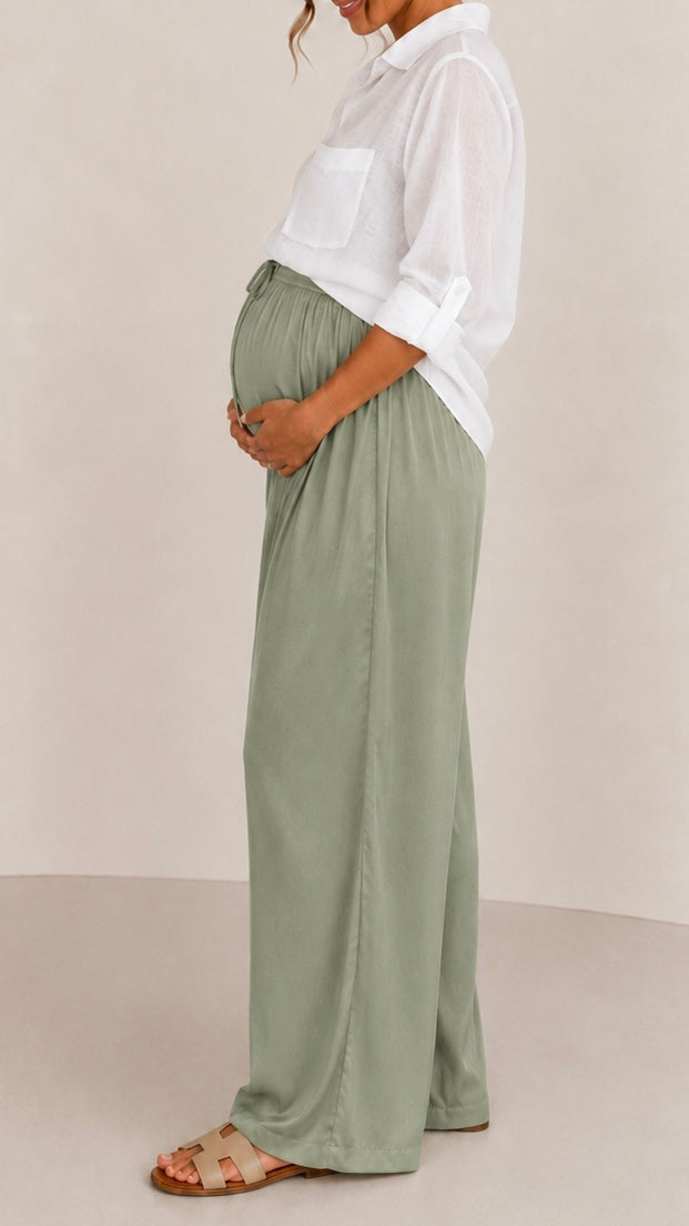 Pantalone Silk Salvia