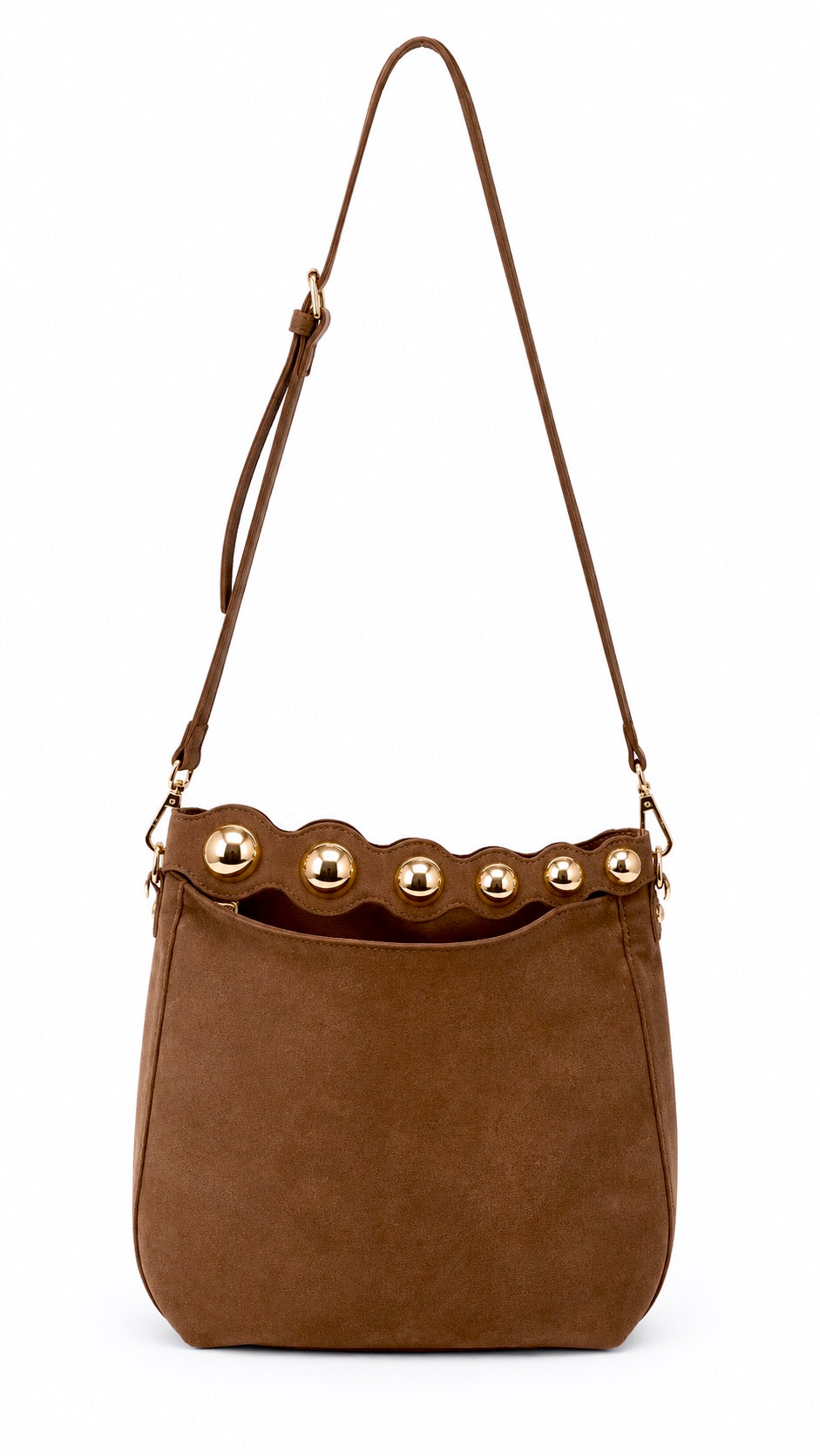 Borsa Gold Stud Camel