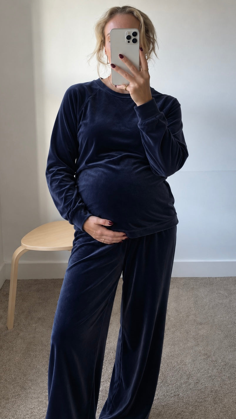 Tuta Flare Velvet Blu