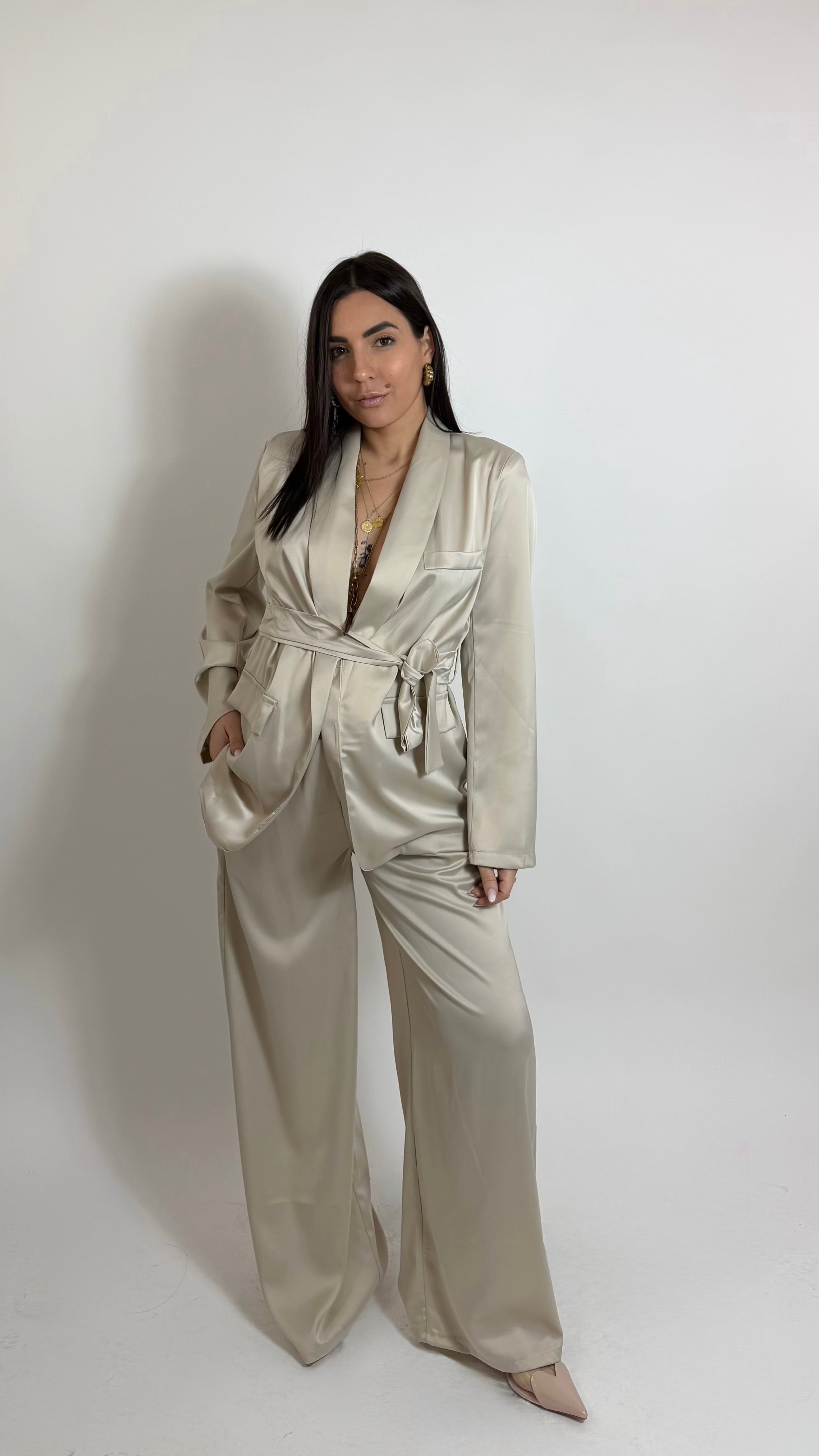 Coordinato Angel Satin Champagne