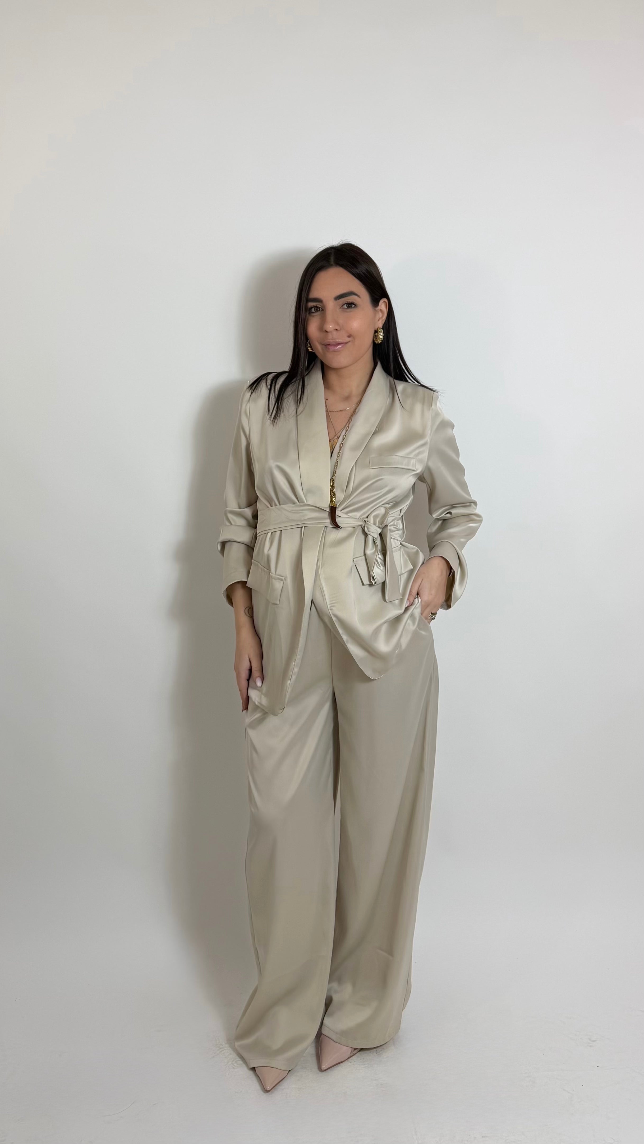 Coordinato Angel Satin Champagne