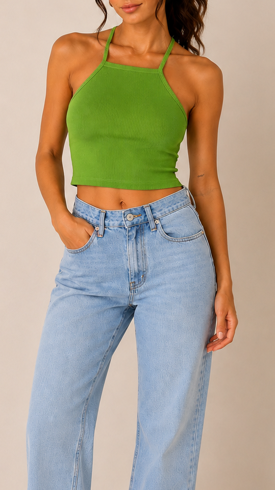 Top Halter Verde