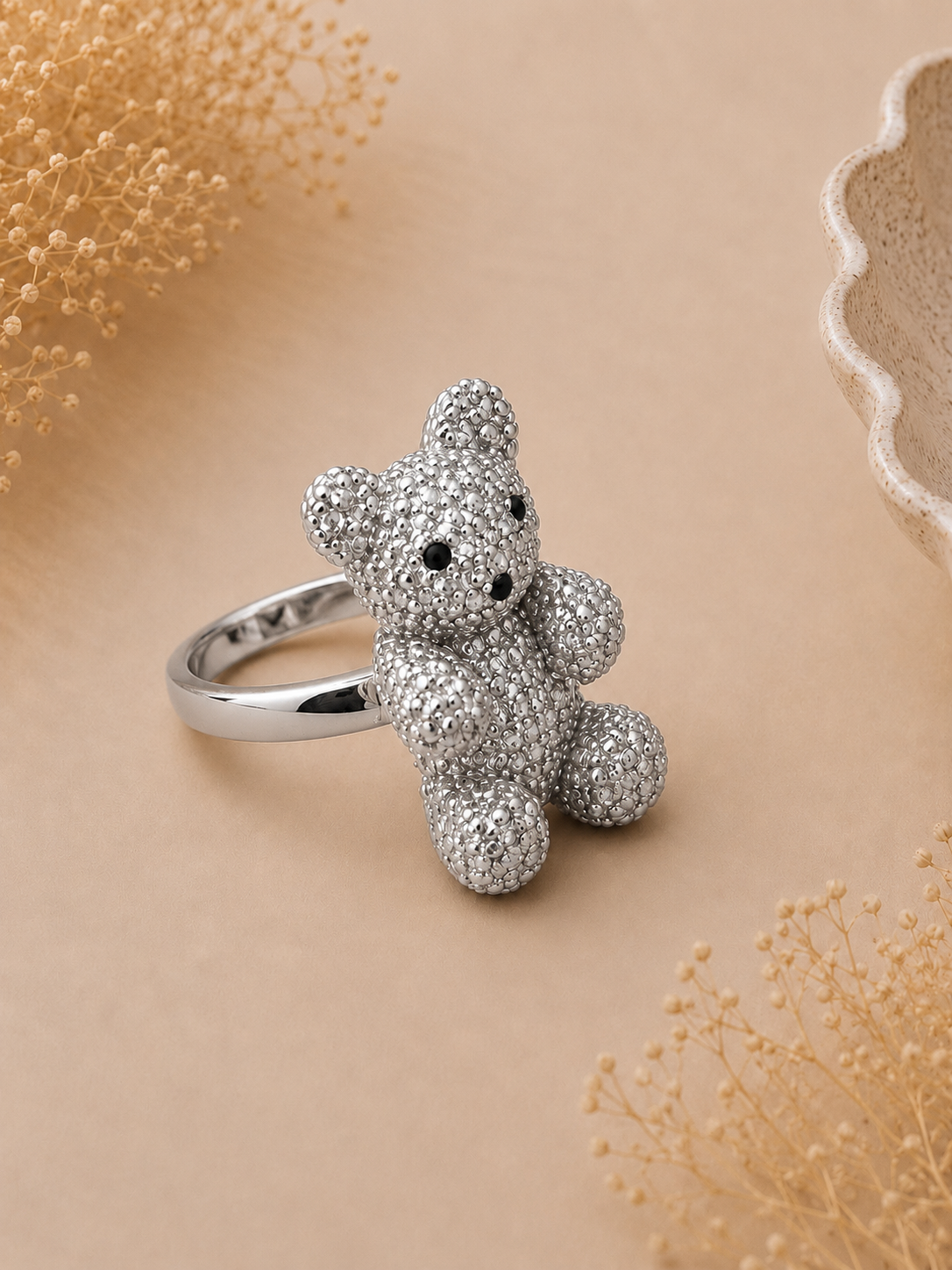 Anello Teddy Silver